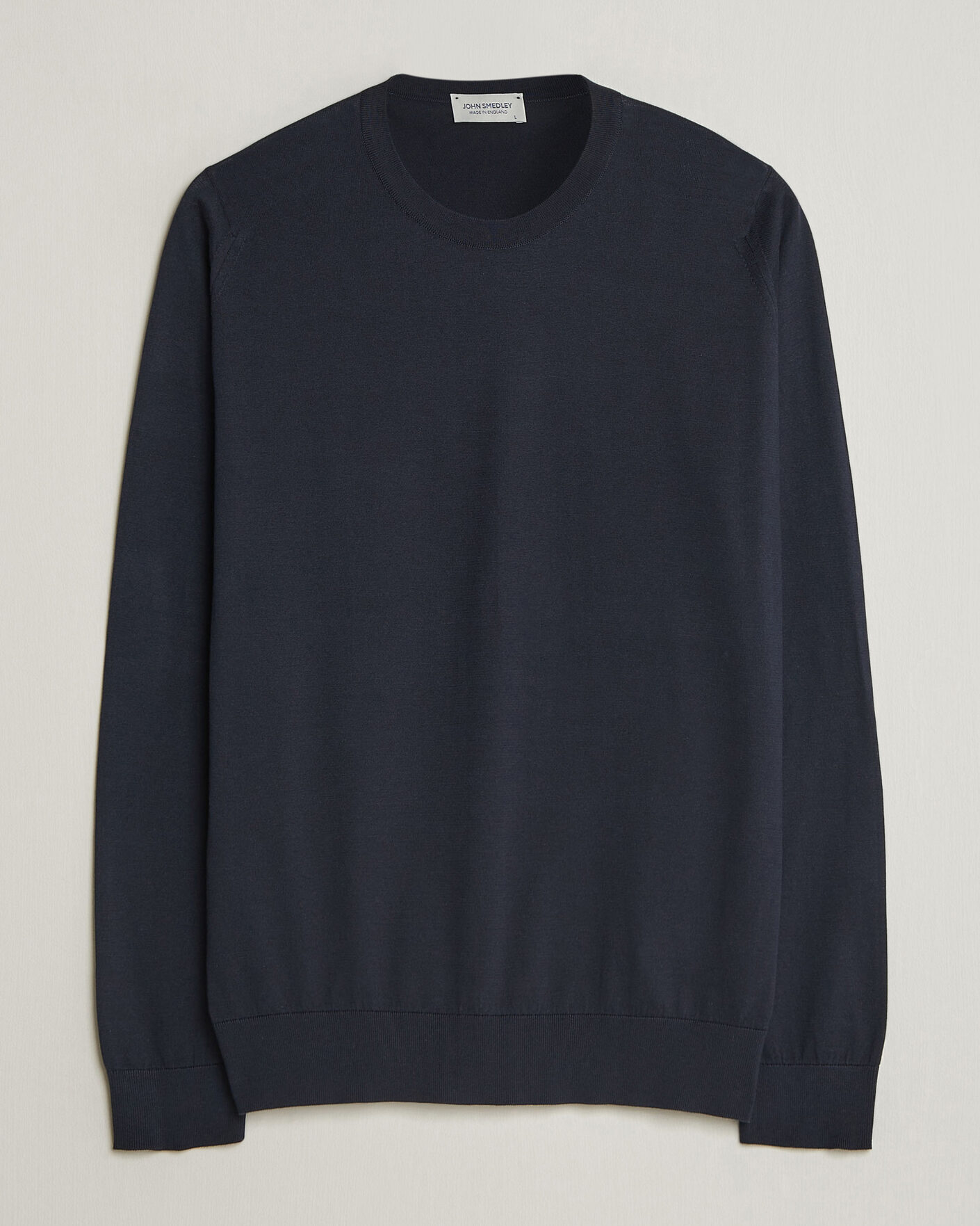 Herren | Pullover | John Smedley | Rowland Sea Island Crew Neck Pullover Navy
