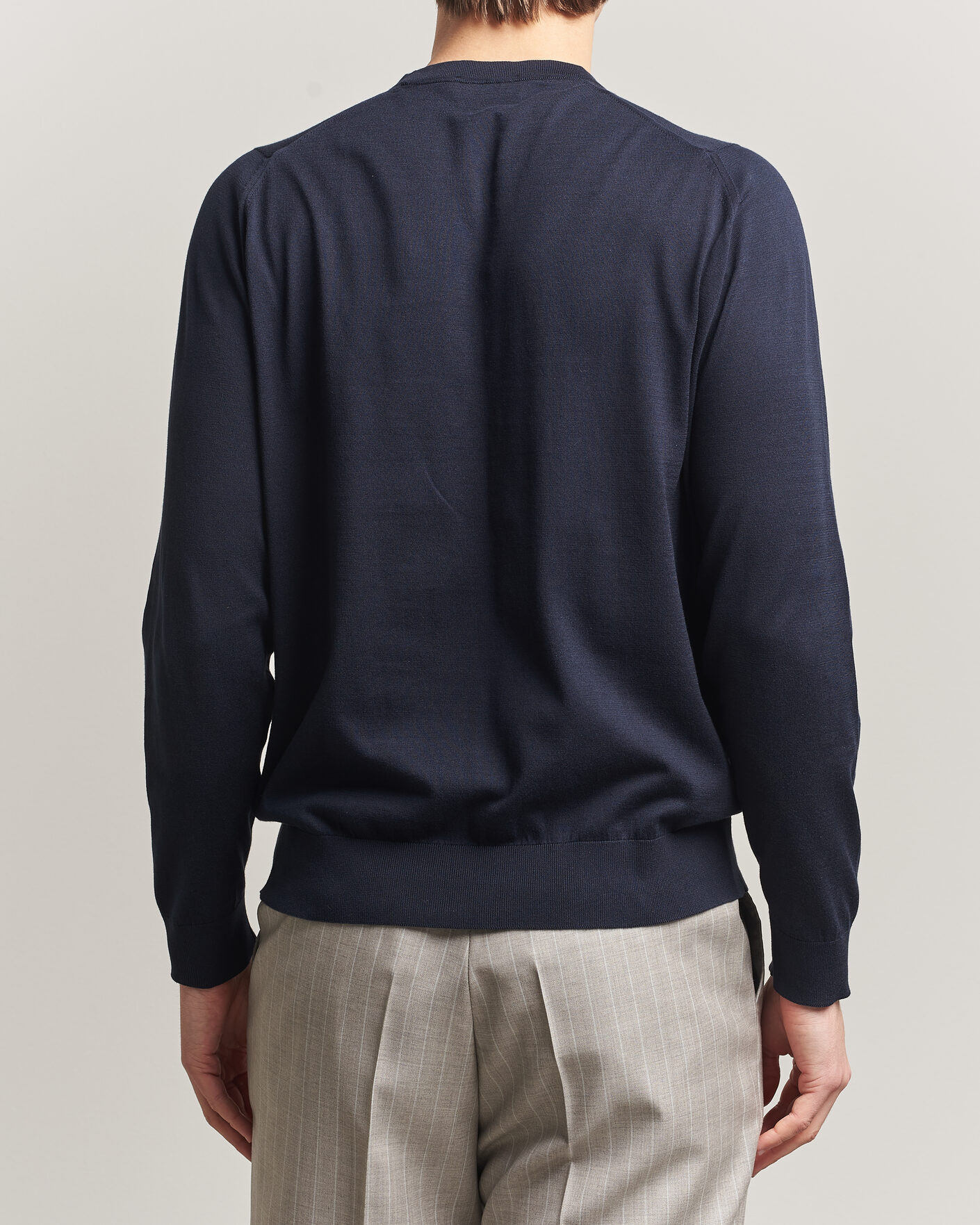 Herren | Pullover | John Smedley | Rowland Sea Island Crew Neck Pullover Navy