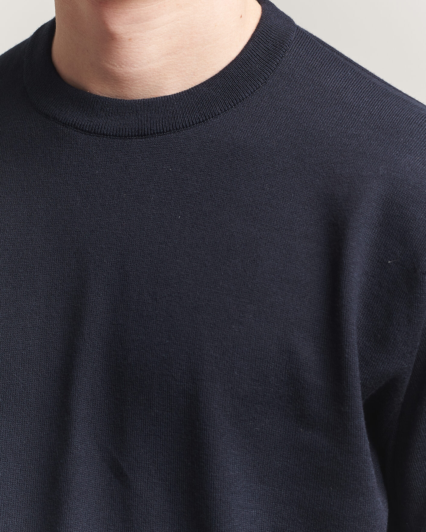 Herren | T-Shirts | John Smedley | Tindall Sea Island Cotton T-Shirt Navy