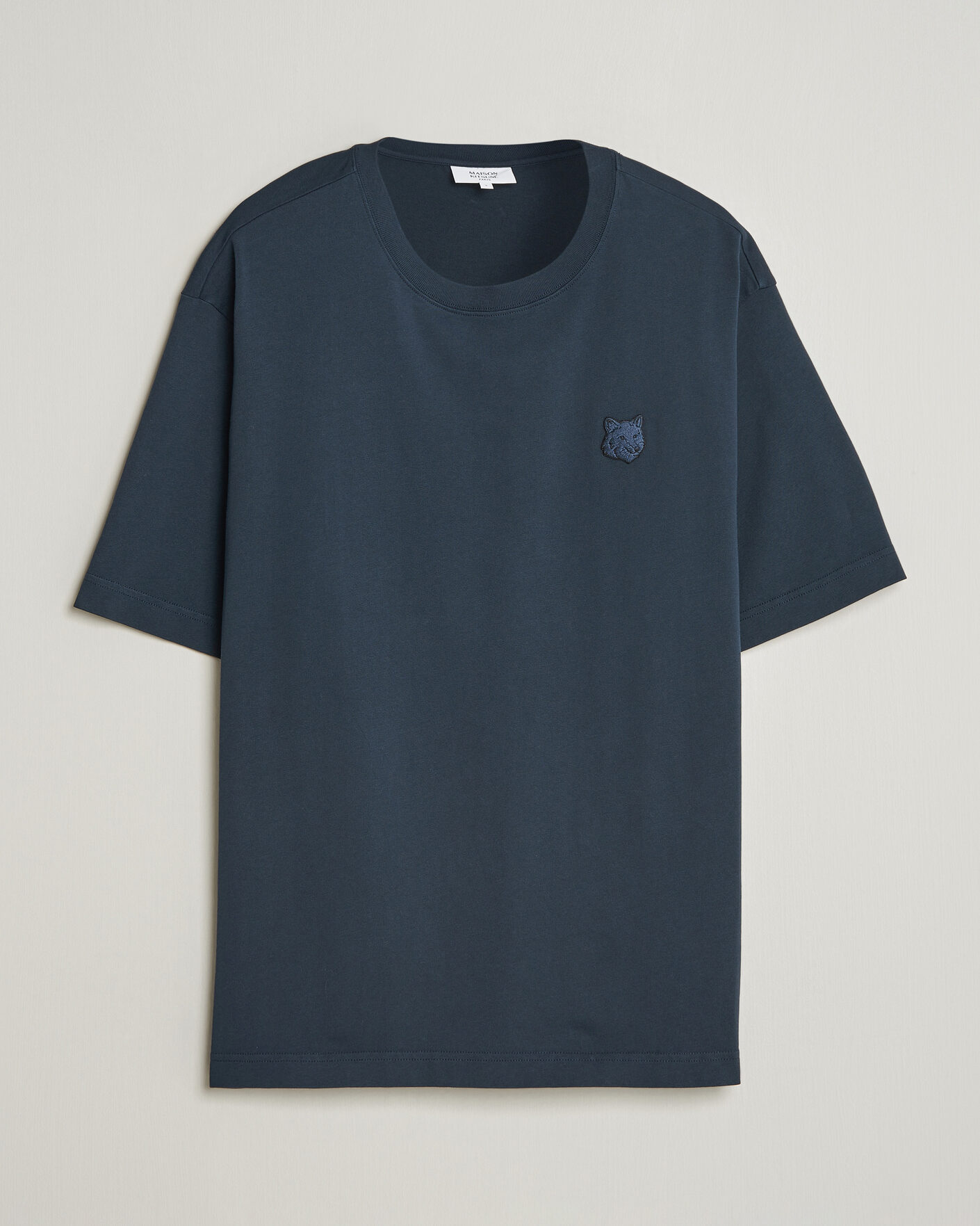 Herren | T-Shirts | Maison Kitsuné | Tonal Fox Head T-Shirt Navy