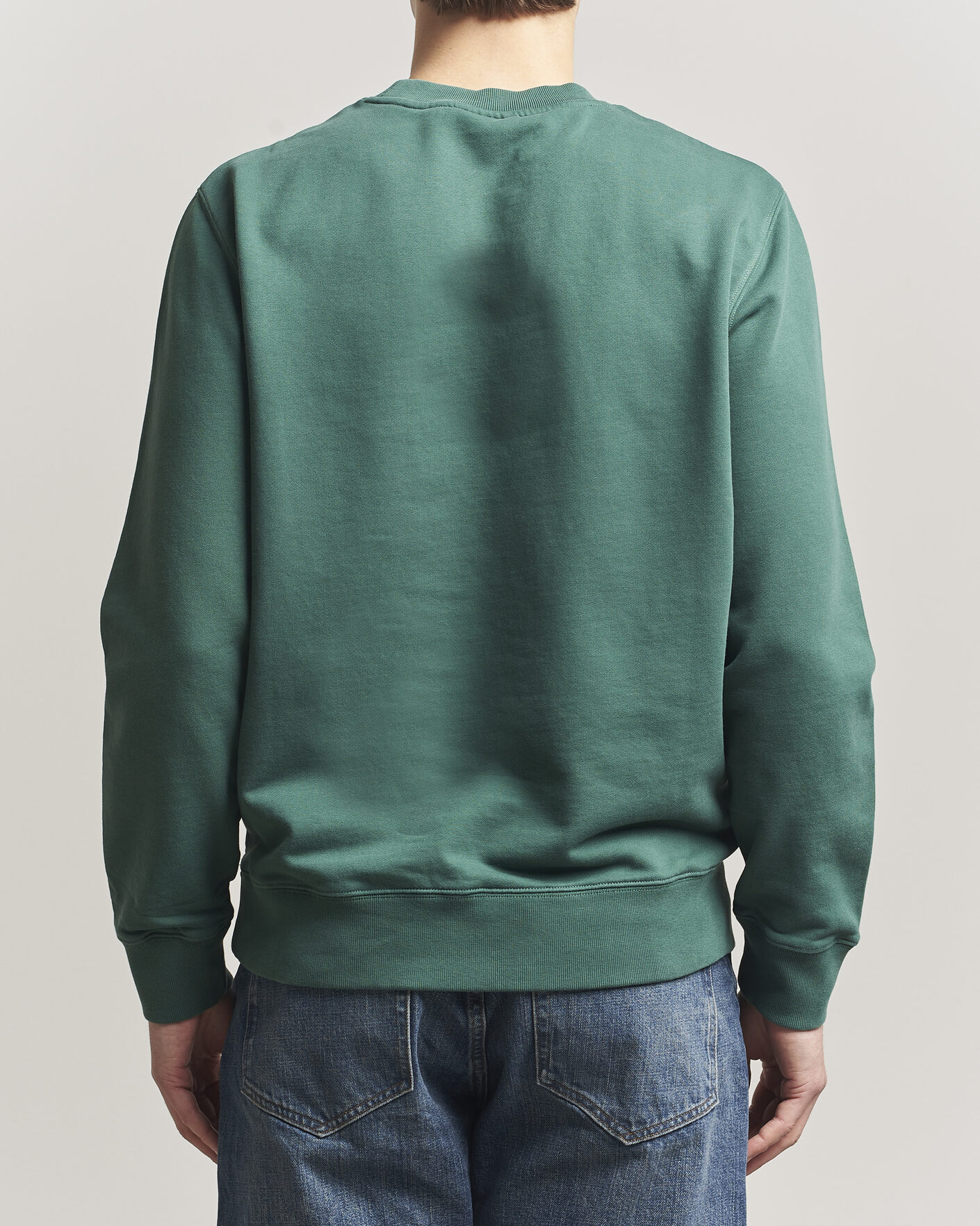 Herren | Pullover | Maison Kitsuné | Fox Head Sweatshirt Bottle Green