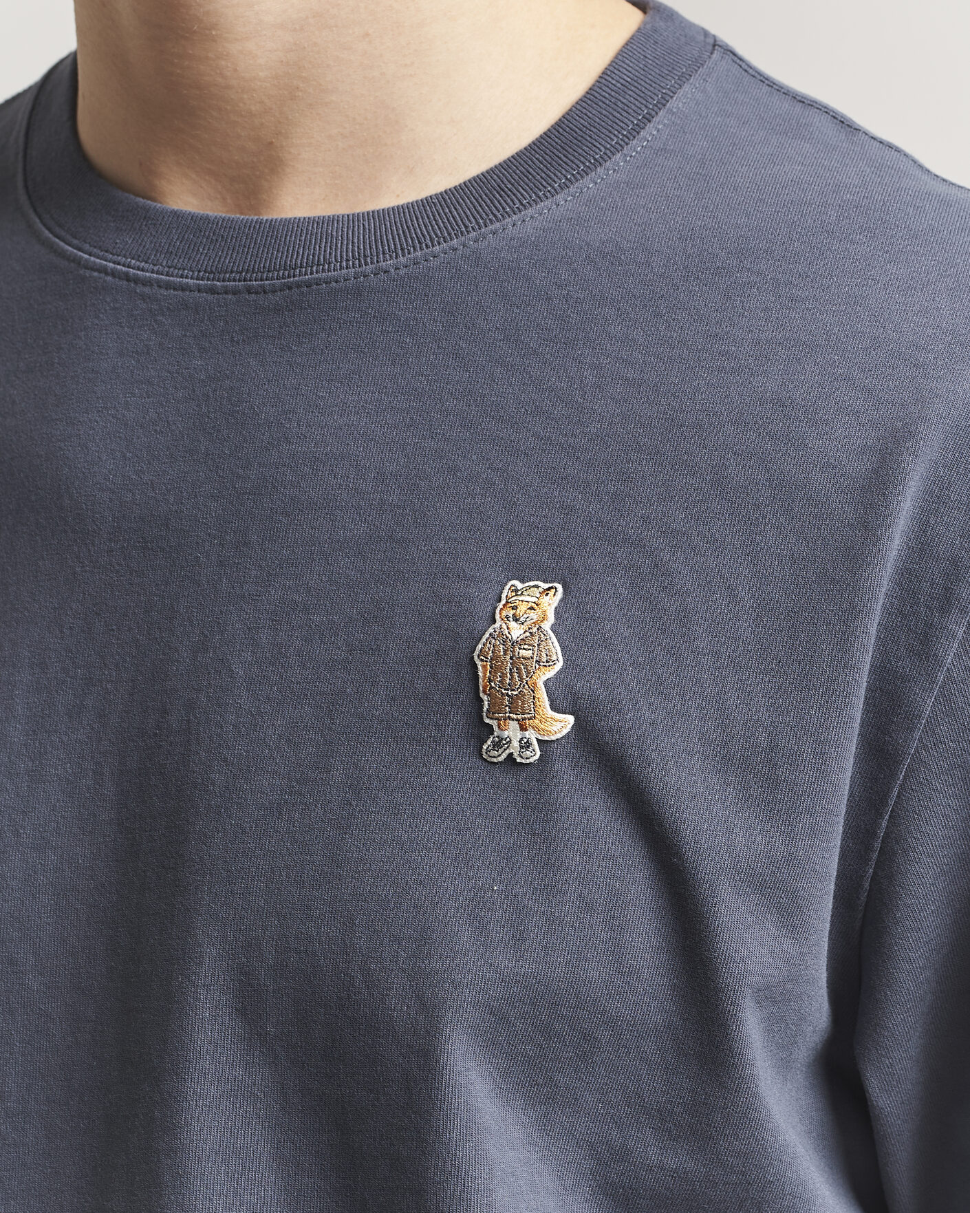 Herren | T-Shirts | Maison Kitsuné | Dressed Fox T-Shirt Shadow Blue