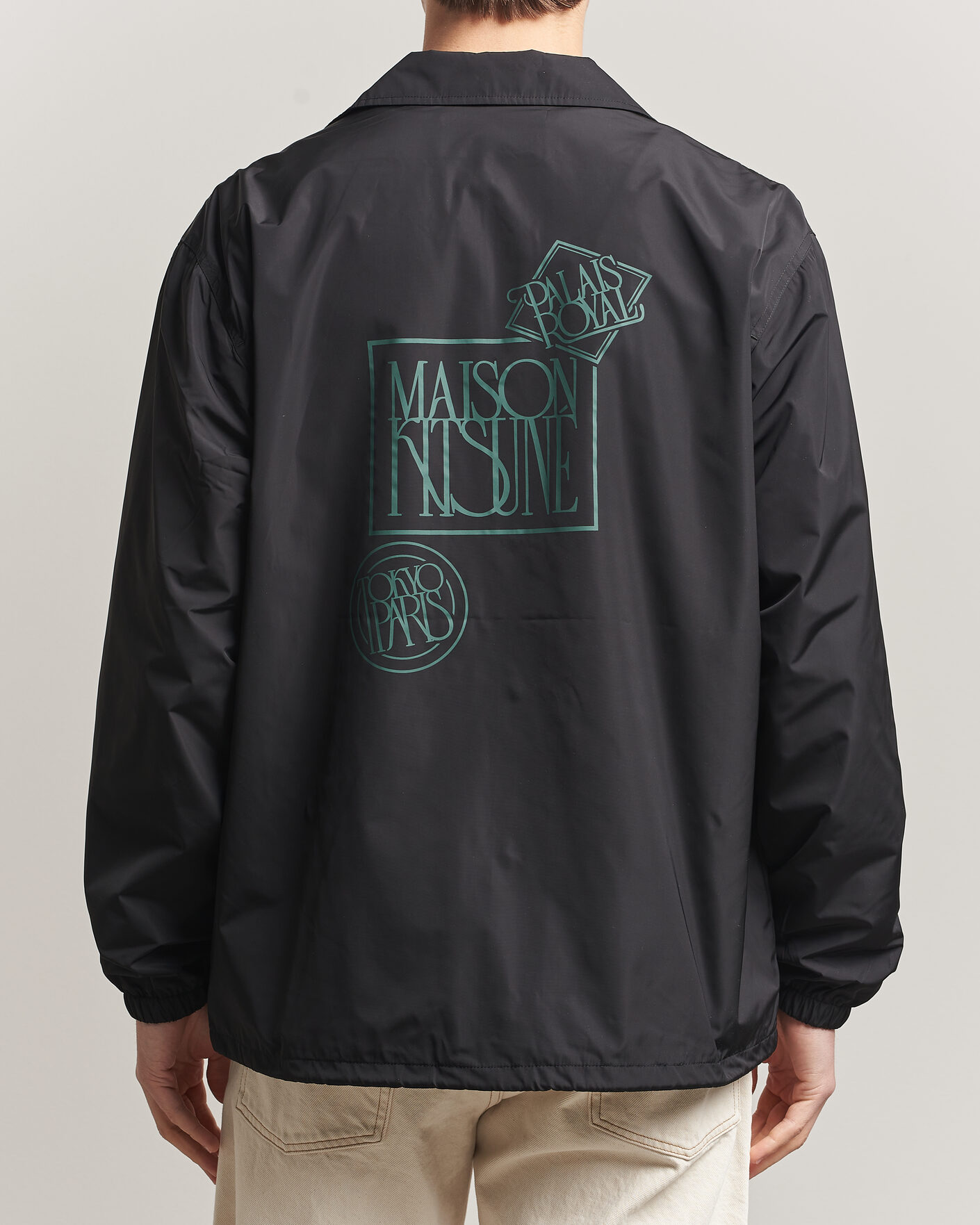 Herren | Jacken | Maison Kitsuné | Tonal Fox Head Coach Jacket Black