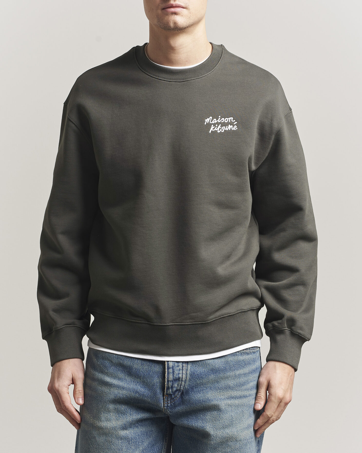 Herren | Pullover | Maison Kitsuné | Handwriting Sweatshirt Beluga