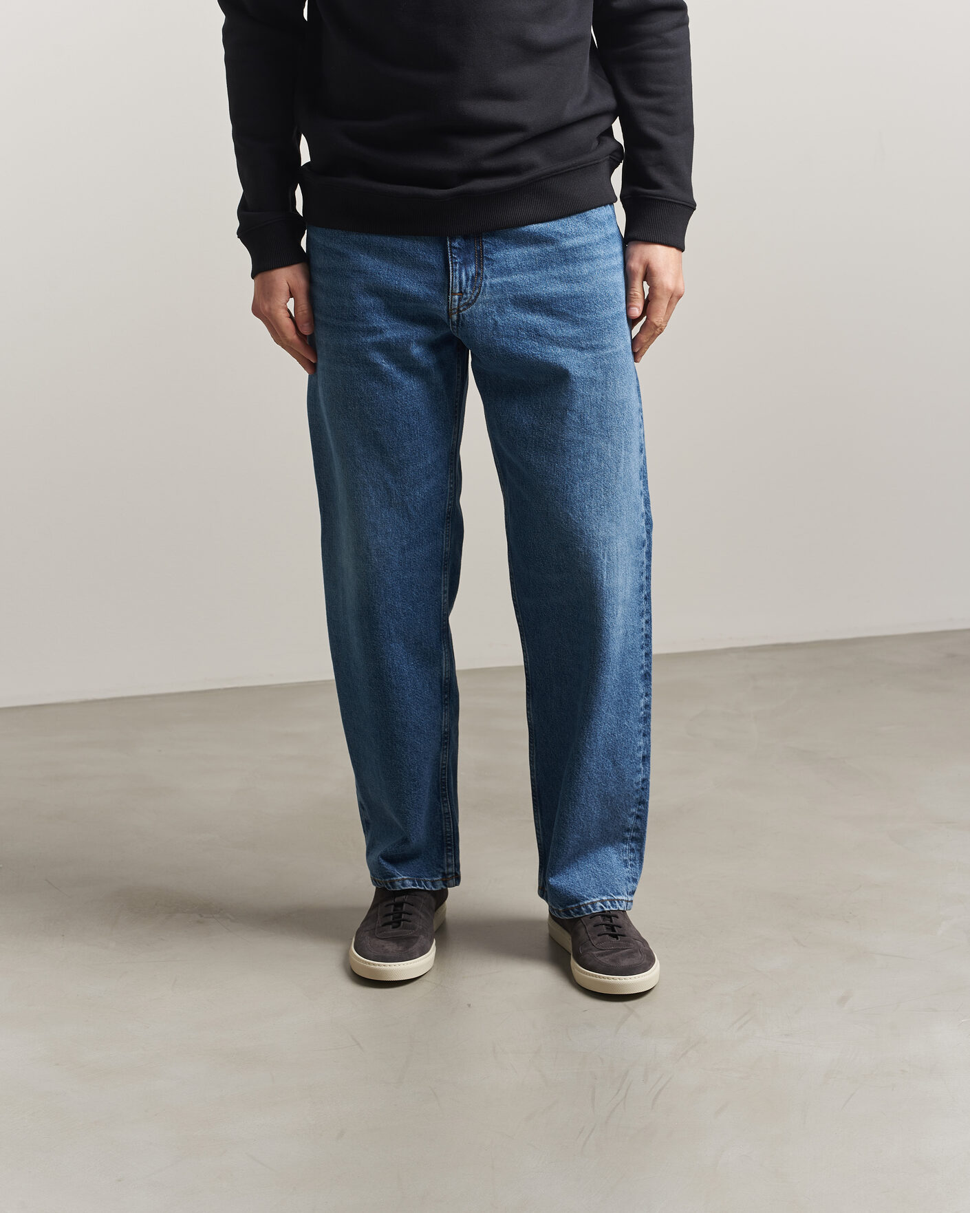 Herren | Sneaker | Common Projects | BBall Slim Deconstructed Suede Sneaker Off Black