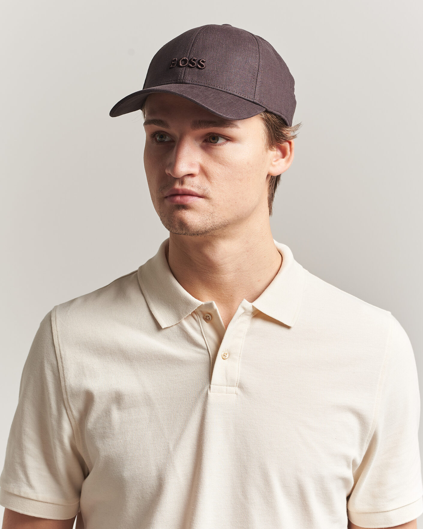 Herren | Hüte & Mützen | BOSS BLACK | Zed Linen Cap Dark Brown