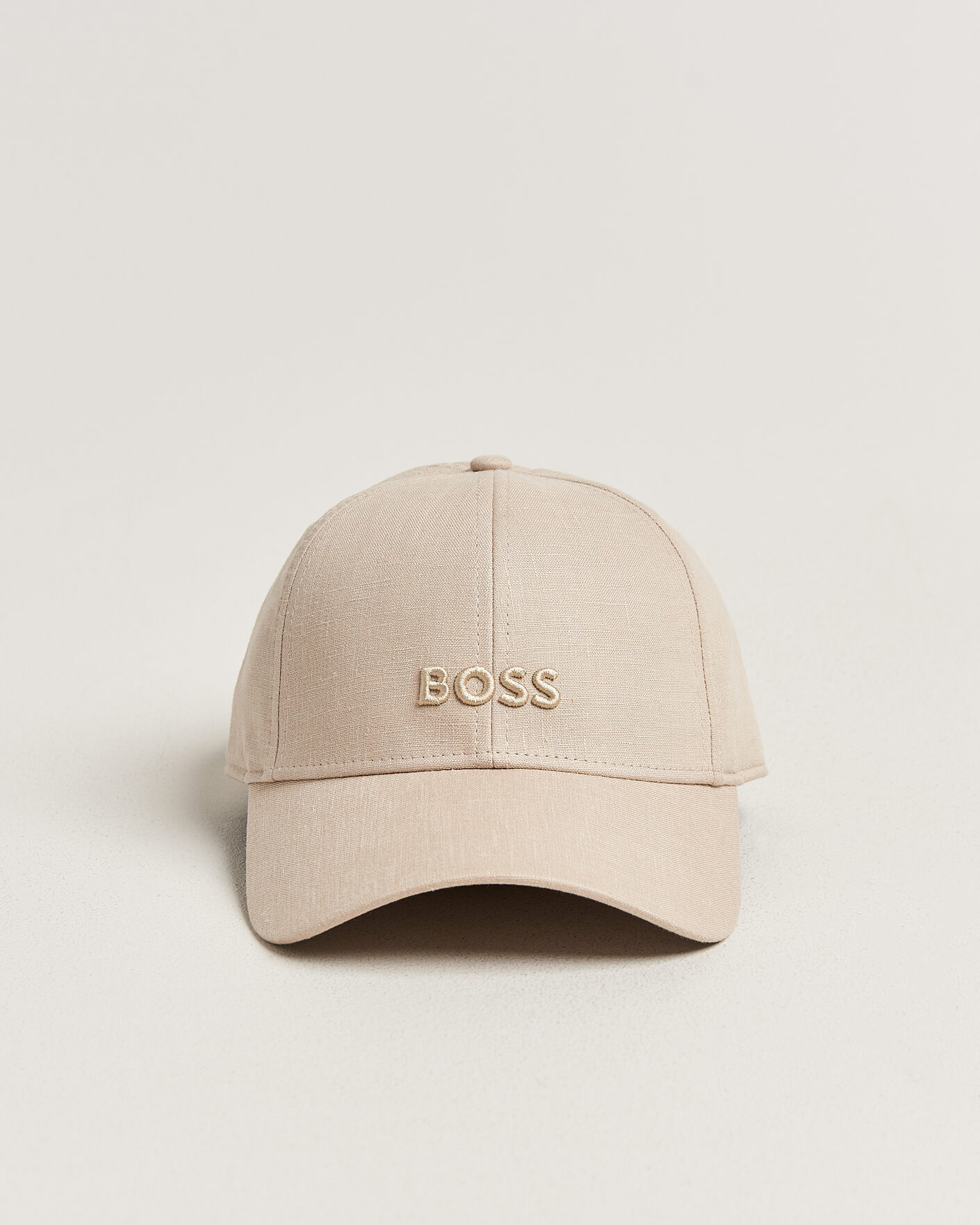 Herren | Hüte & Mützen | BOSS BLACK | Zed Linen Cap Open Beige