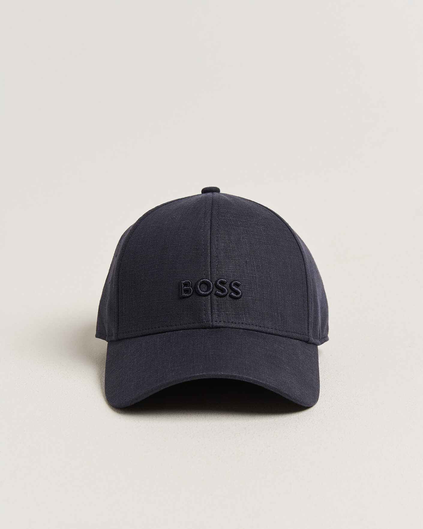 Herren | Hüte & Mützen | BOSS BLACK | Zed Linen Cap Dark Blue