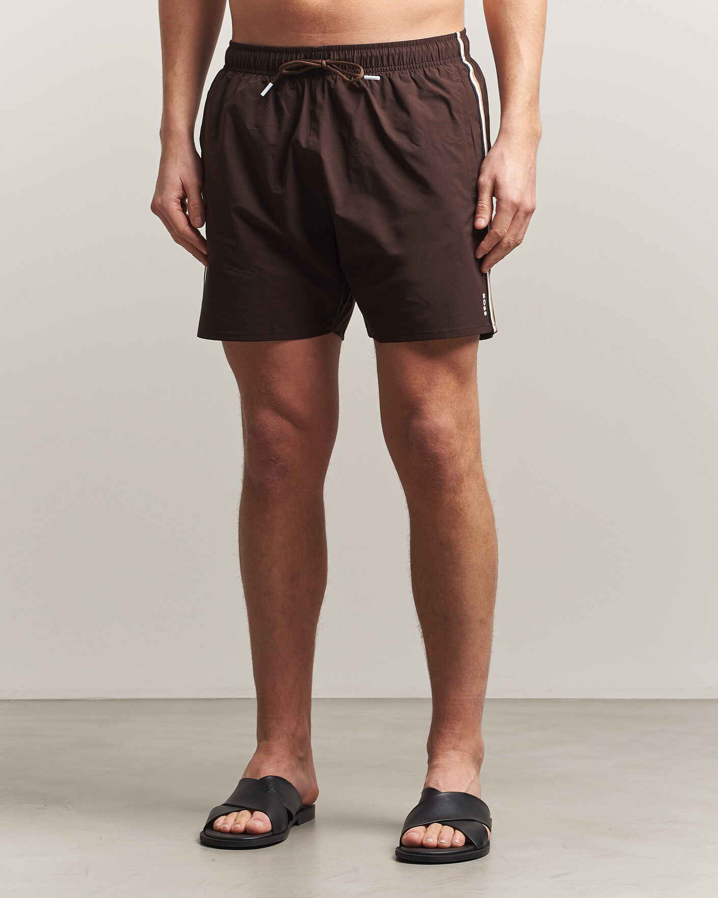 Herren | Badehosen | BOSS BLACK | Iconic Swimshorts Dark Brown