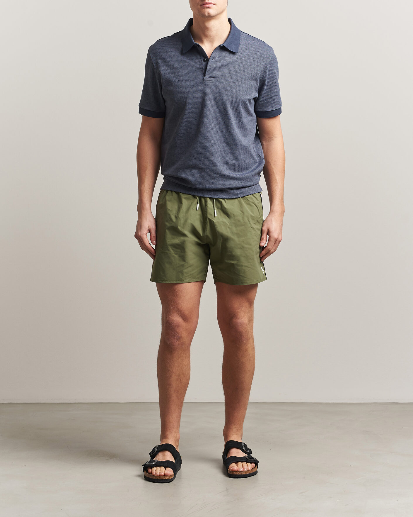 Herren | Badehosen | BOSS BLACK | Iconic Swimshorts Open Green
