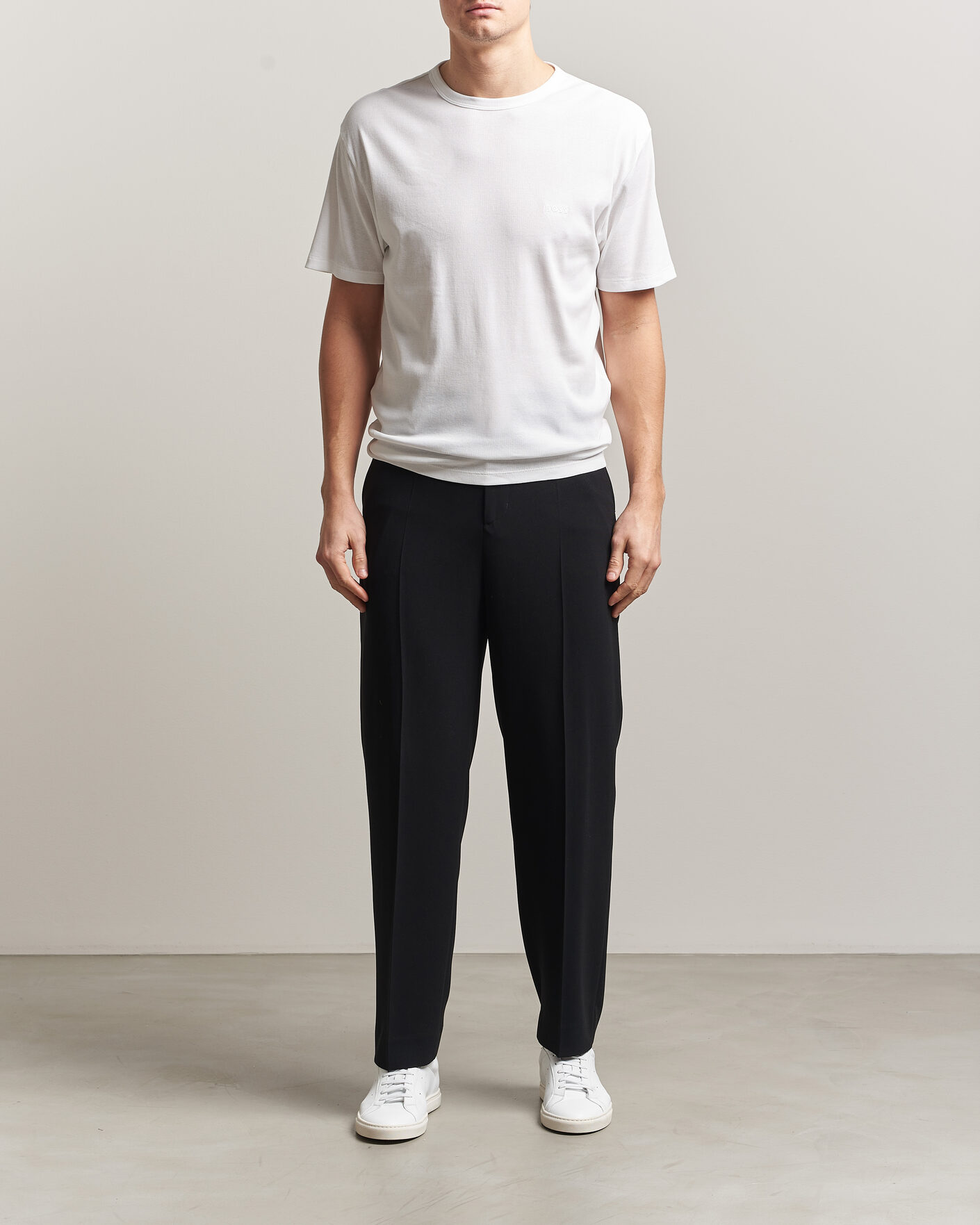 Herren | T-Shirts | BOSS BLACK | 2-Pack Ribbed T-Shirt White