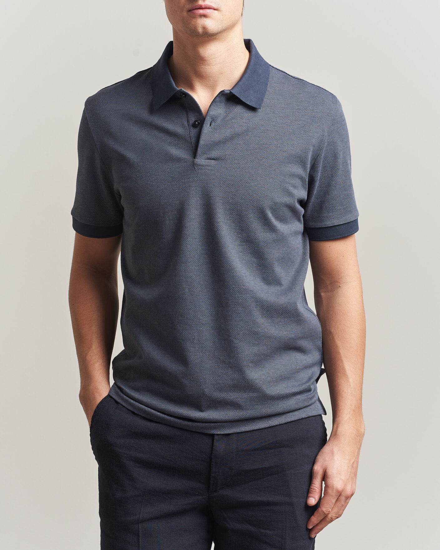 Herren | Poloshirts | BOSS BLACK | Parlay Jersey Polo Dark Blue