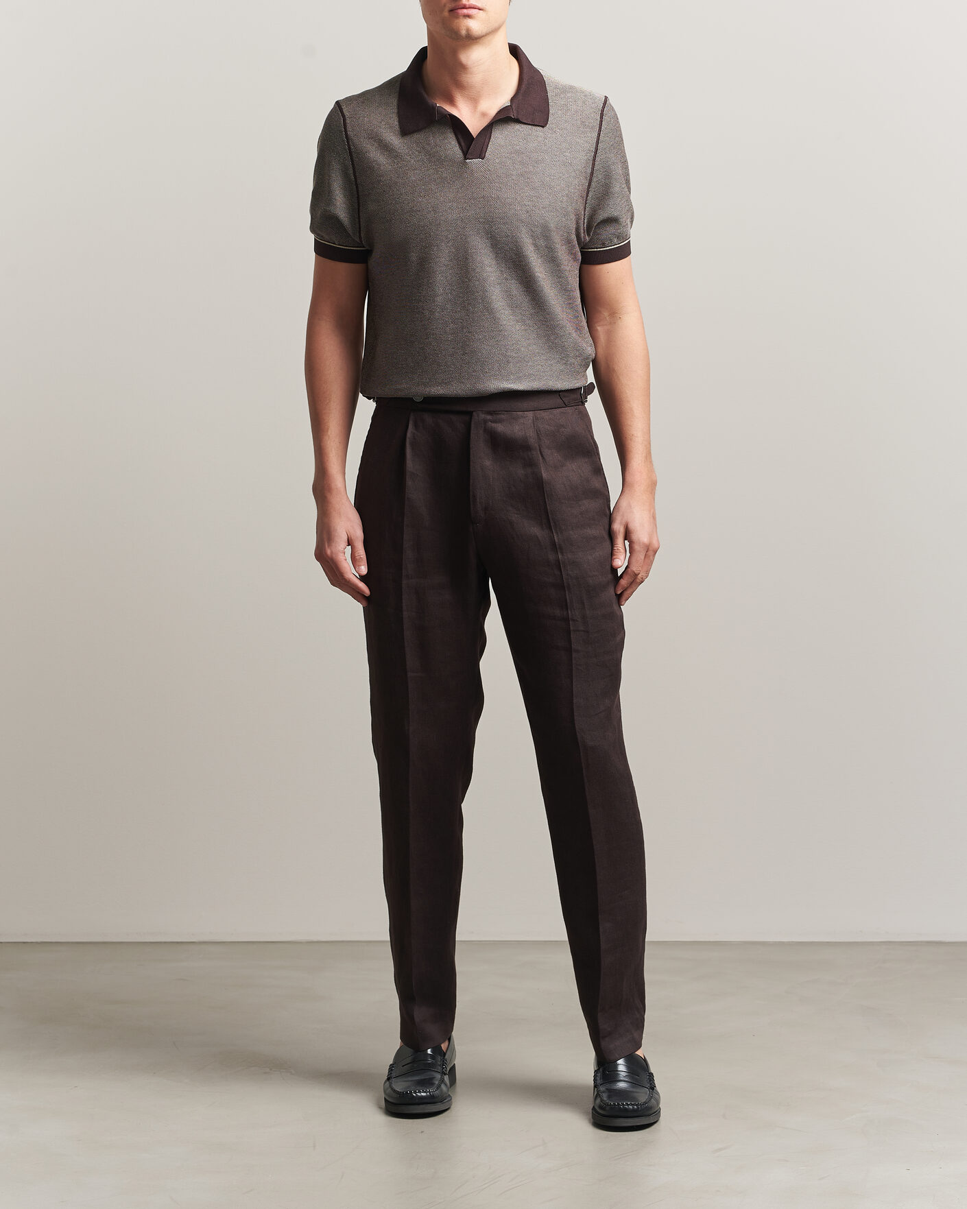 Herren | Poloshirts | BOSS BLACK | Narciso Knitted Polo Dark Brown