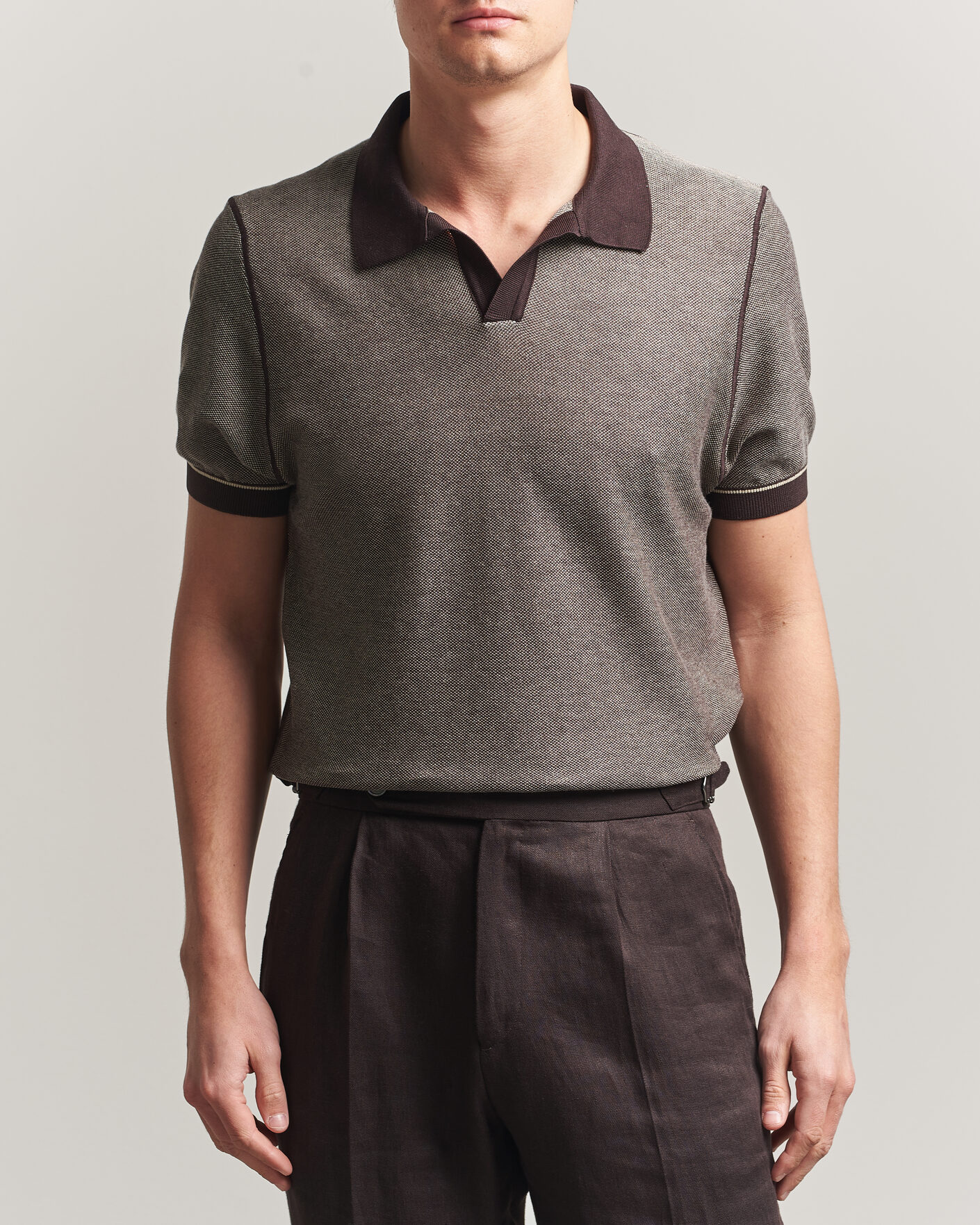 Herren | Poloshirts | BOSS BLACK | Narciso Knitted Polo Dark Brown