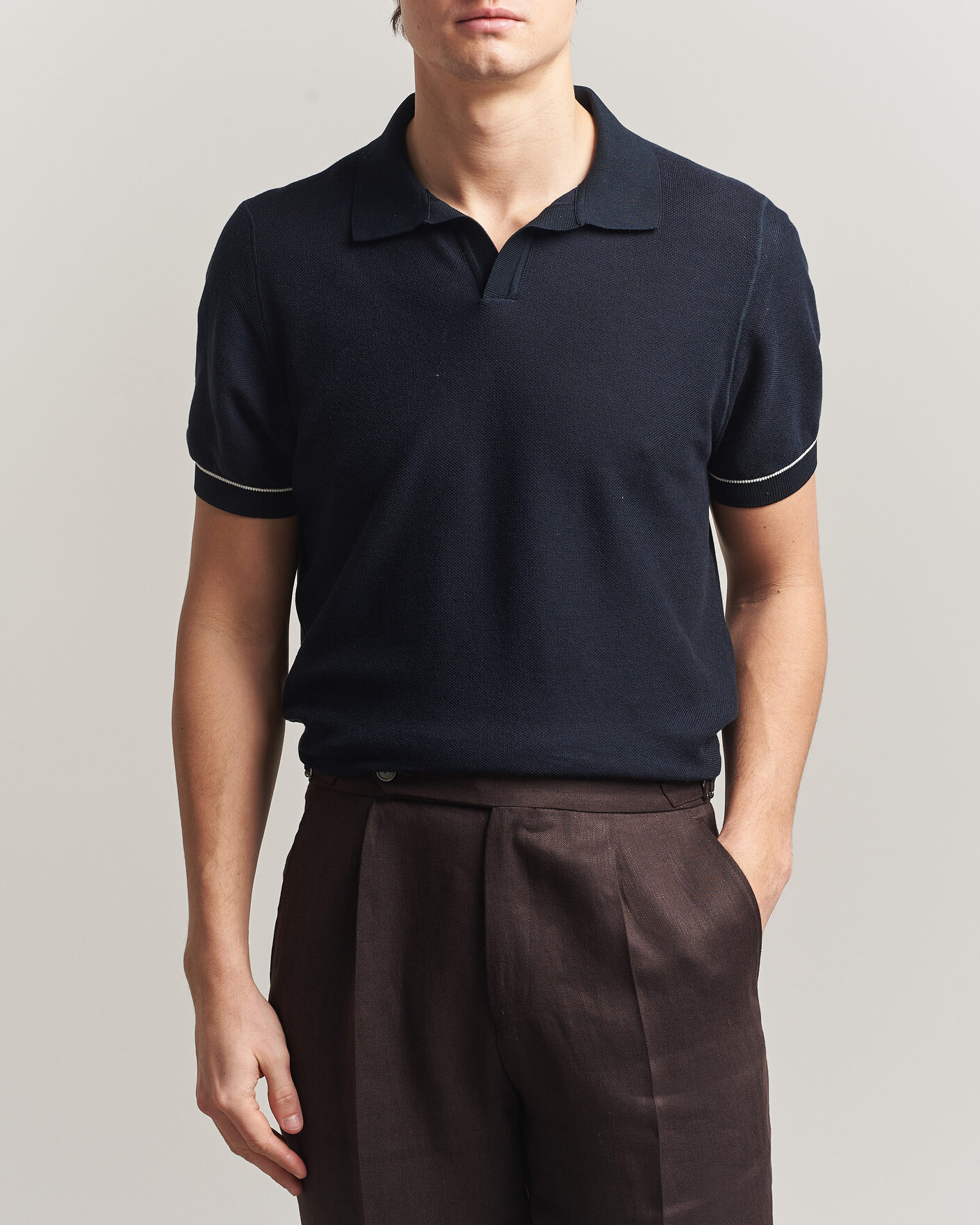 Herren | Poloshirts | BOSS BLACK | Narciso Knitted Polo Dark Blue