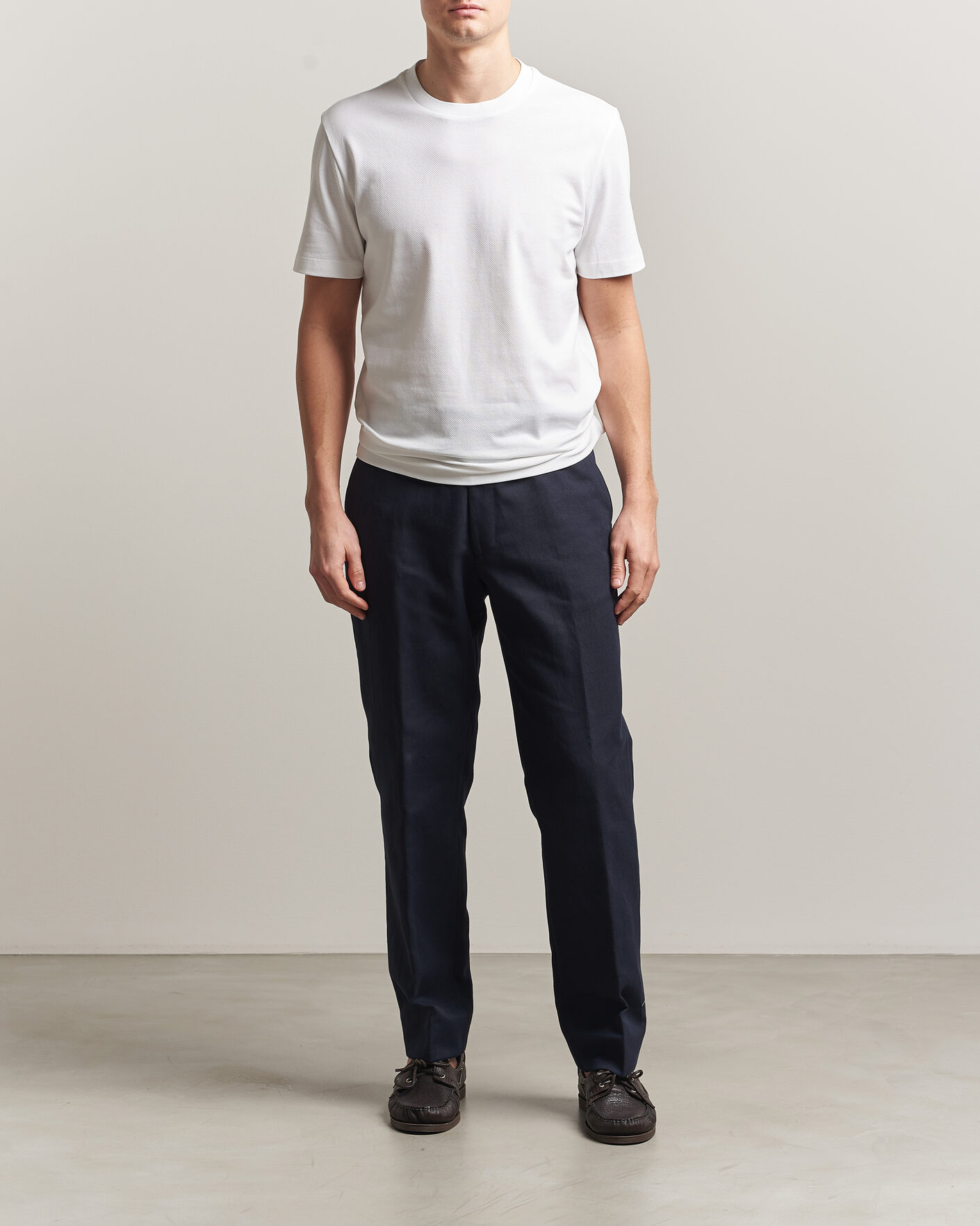 Herren | T-Shirts | BOSS BLACK | Thompson Structured T-Shirt White