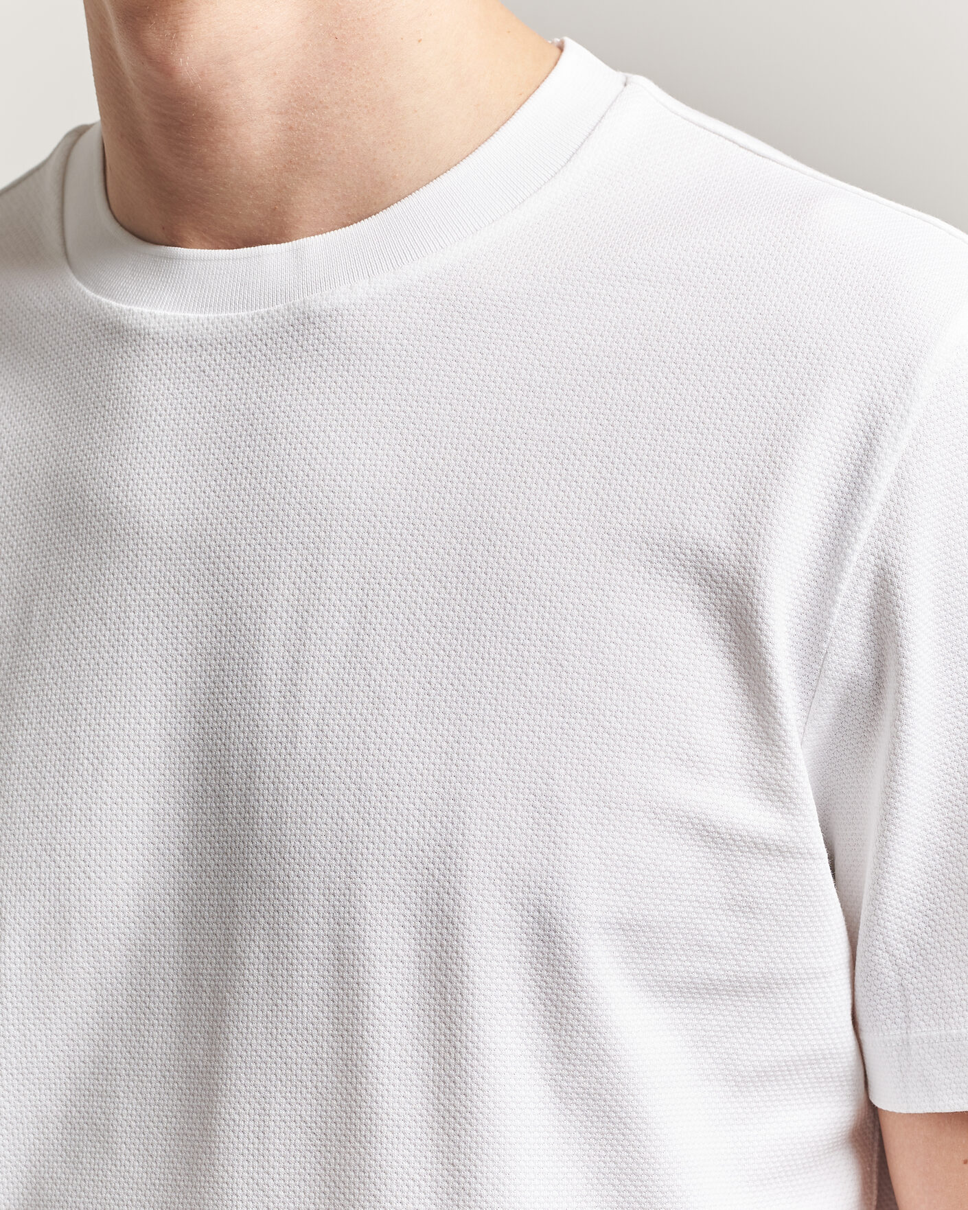 Herren | T-Shirts | BOSS BLACK | Thompson Structured T-Shirt White