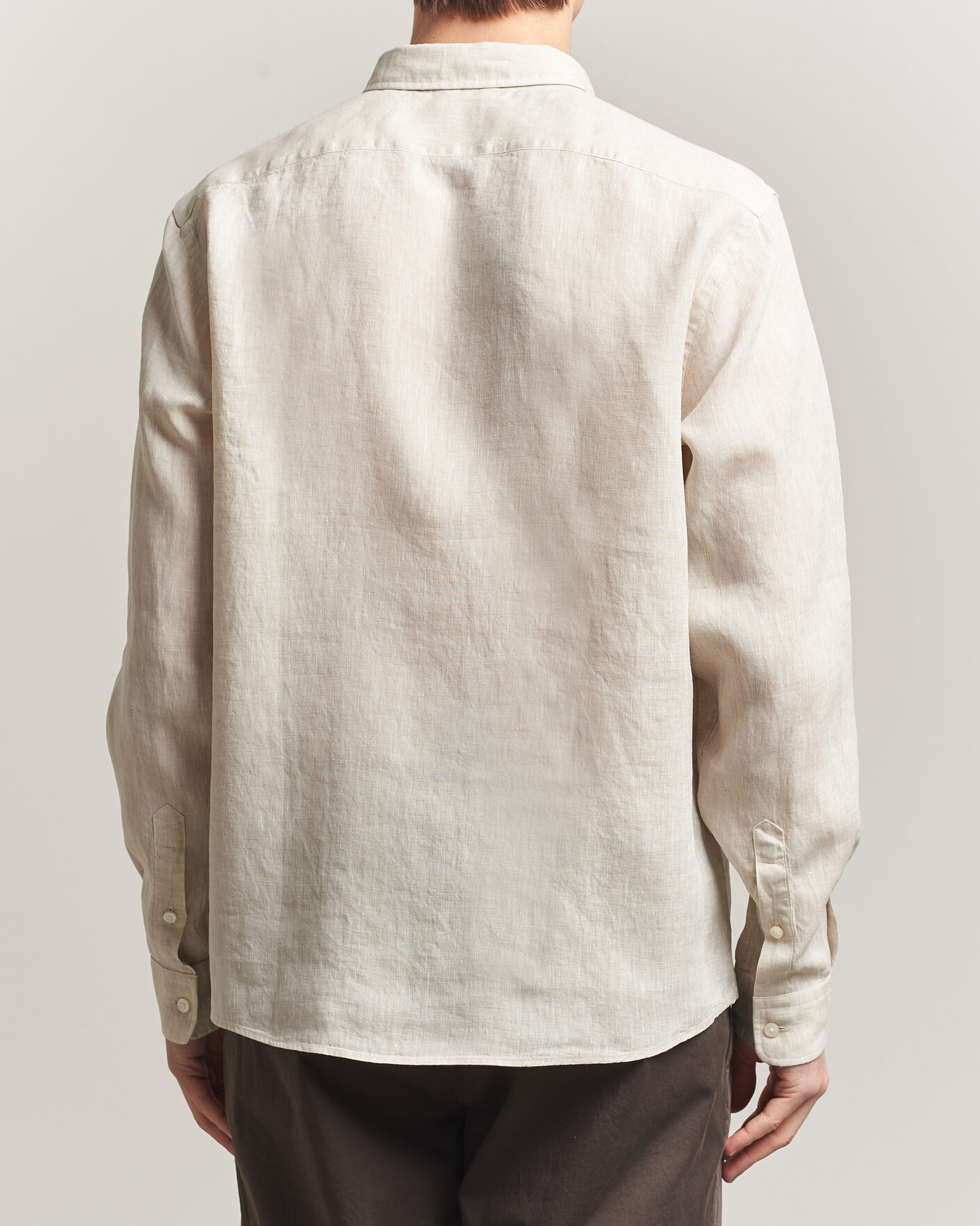 Herren | Hemden | BOSS BLACK | Liam Linen Shirt Open Beige