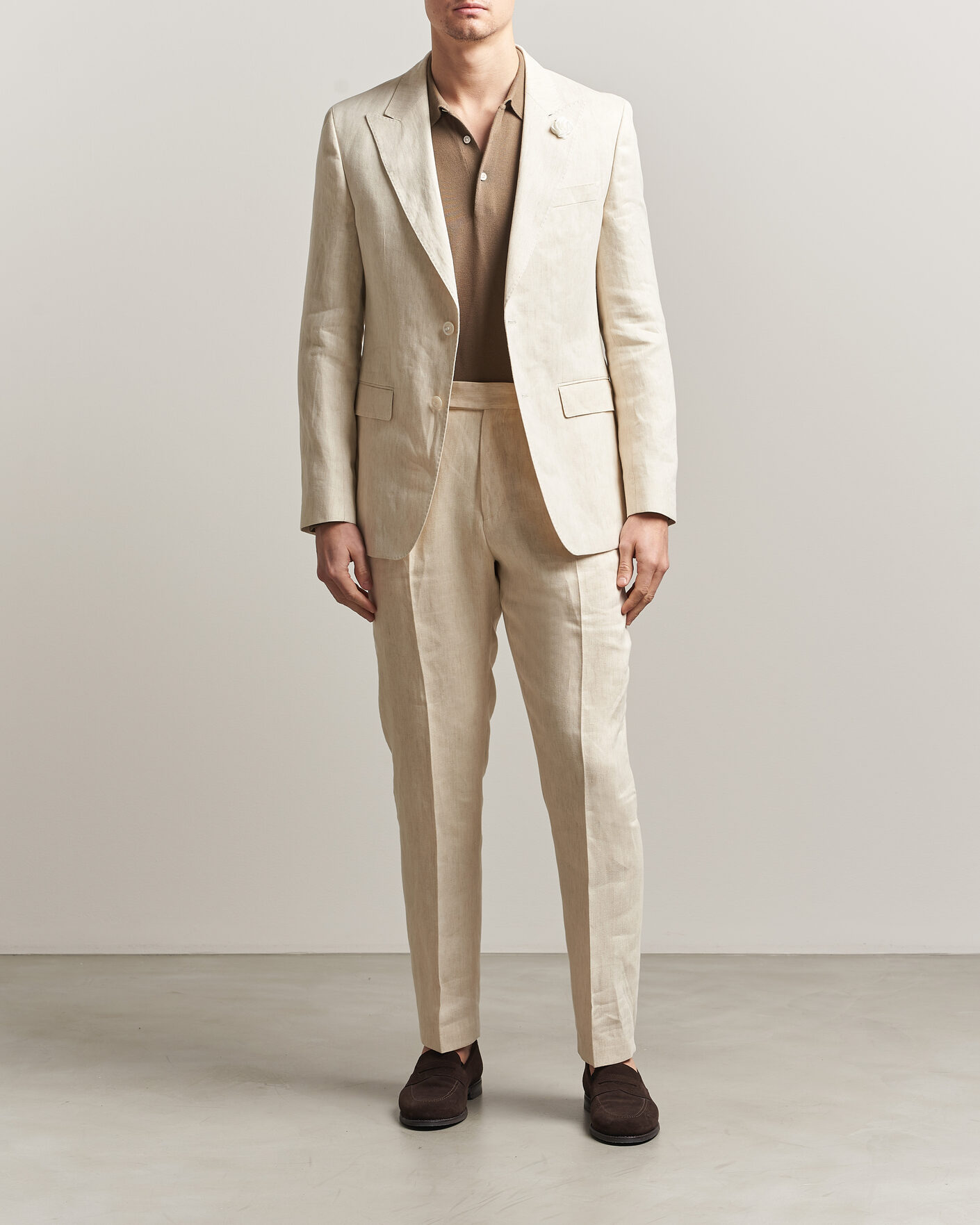 Herren | Sakkos | BOSS BLACK | Hutson Linen Suit Blazer Open Beige