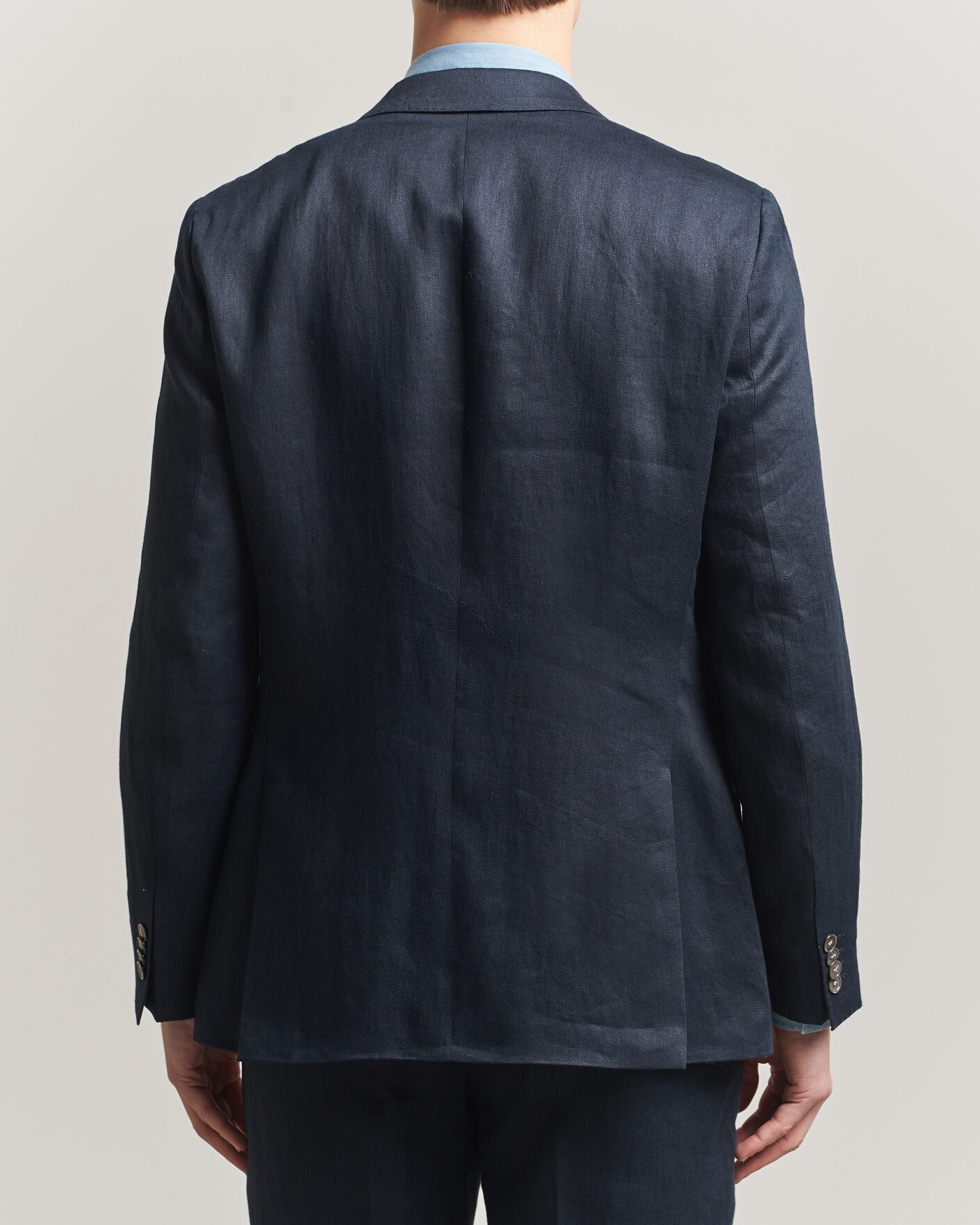 Herren | Sakkos | BOSS BLACK | Hutson Linen Suit Blazer Dark Blue