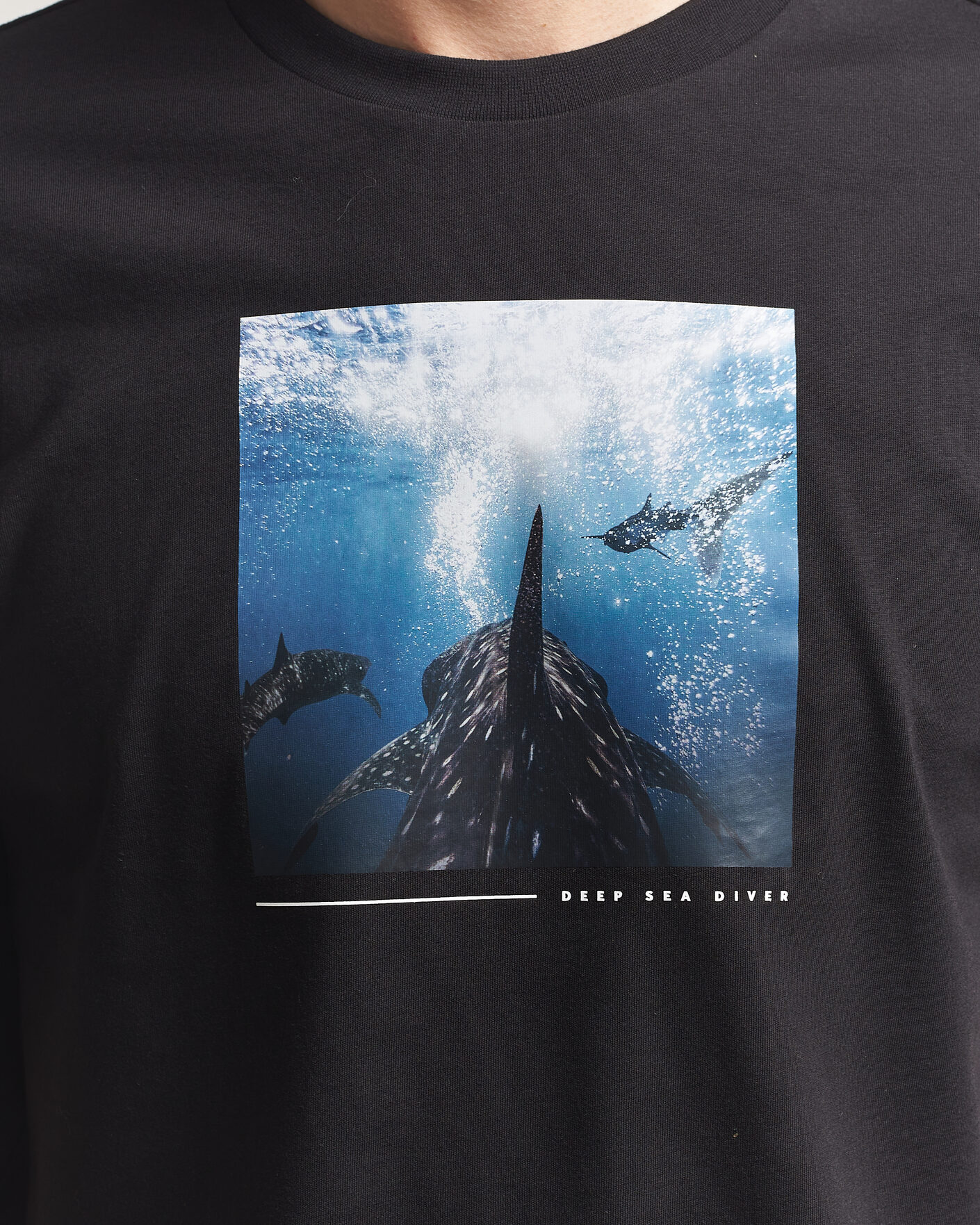 Herren | T-Shirts | BOSS ORANGE | Creature Printed Crew Neck T-Shirt Black