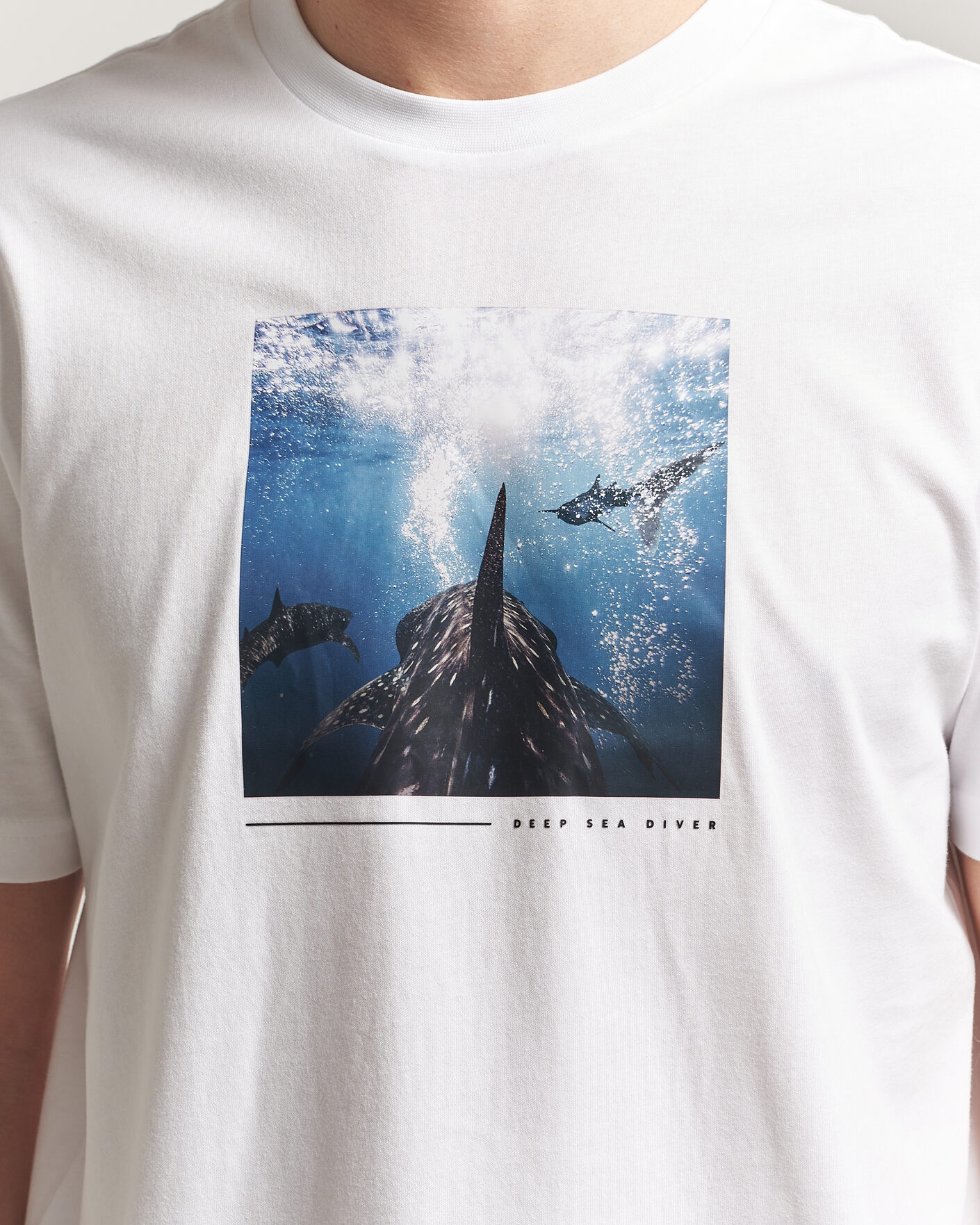 Herren | T-Shirts | BOSS ORANGE | Creature Printed Crew Neck T-Shirt Natural