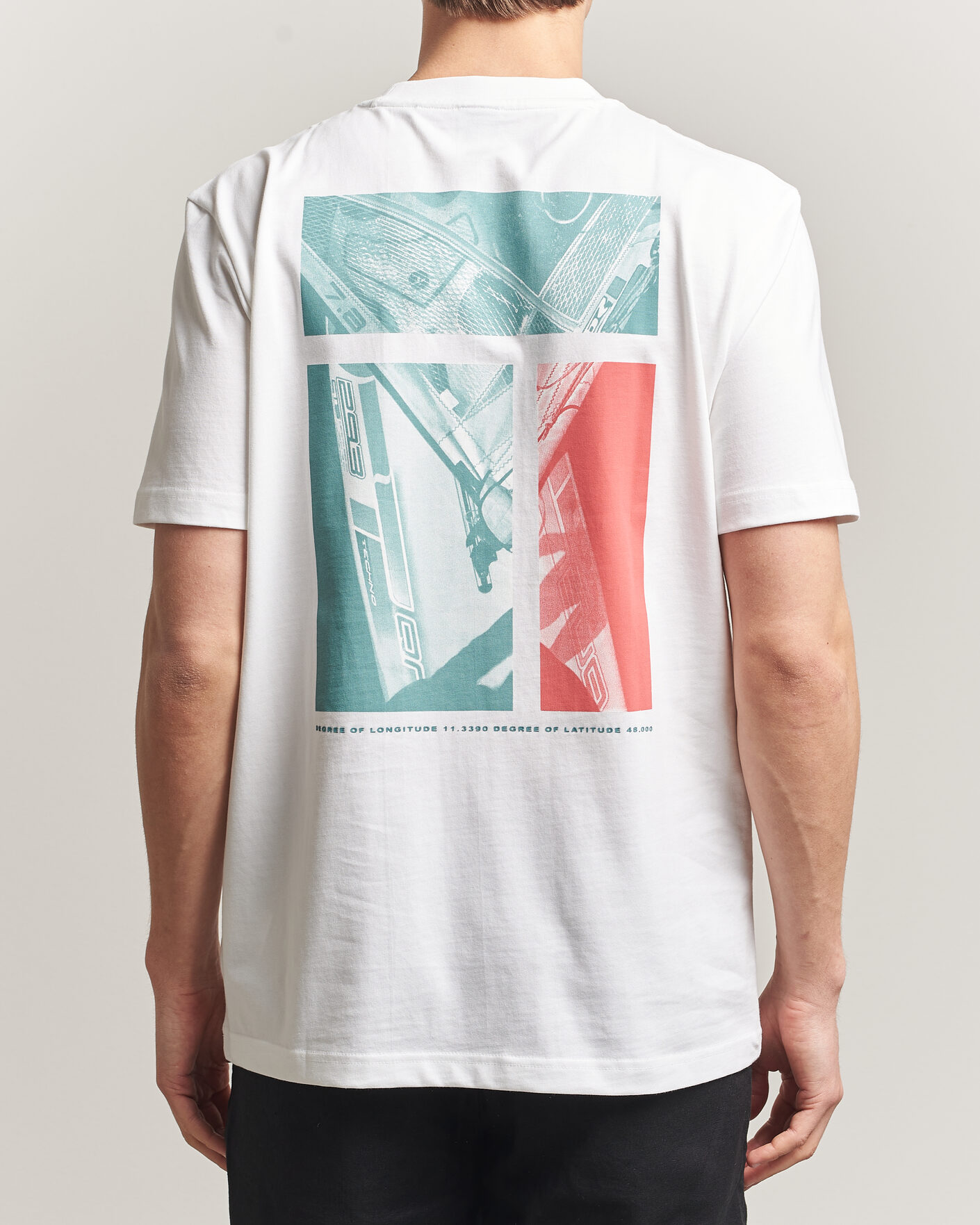 Herren | T-Shirts | BOSS ORANGE | Groove Printed Crew Neck T-Shirt White