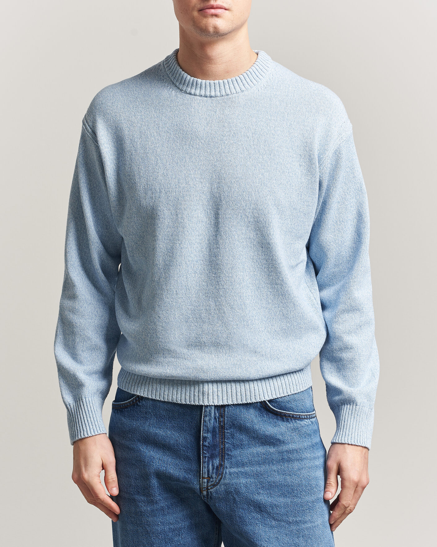 Herren | Pullover | BOSS ORANGE | Kerlino Knitted Sweater Light Blue