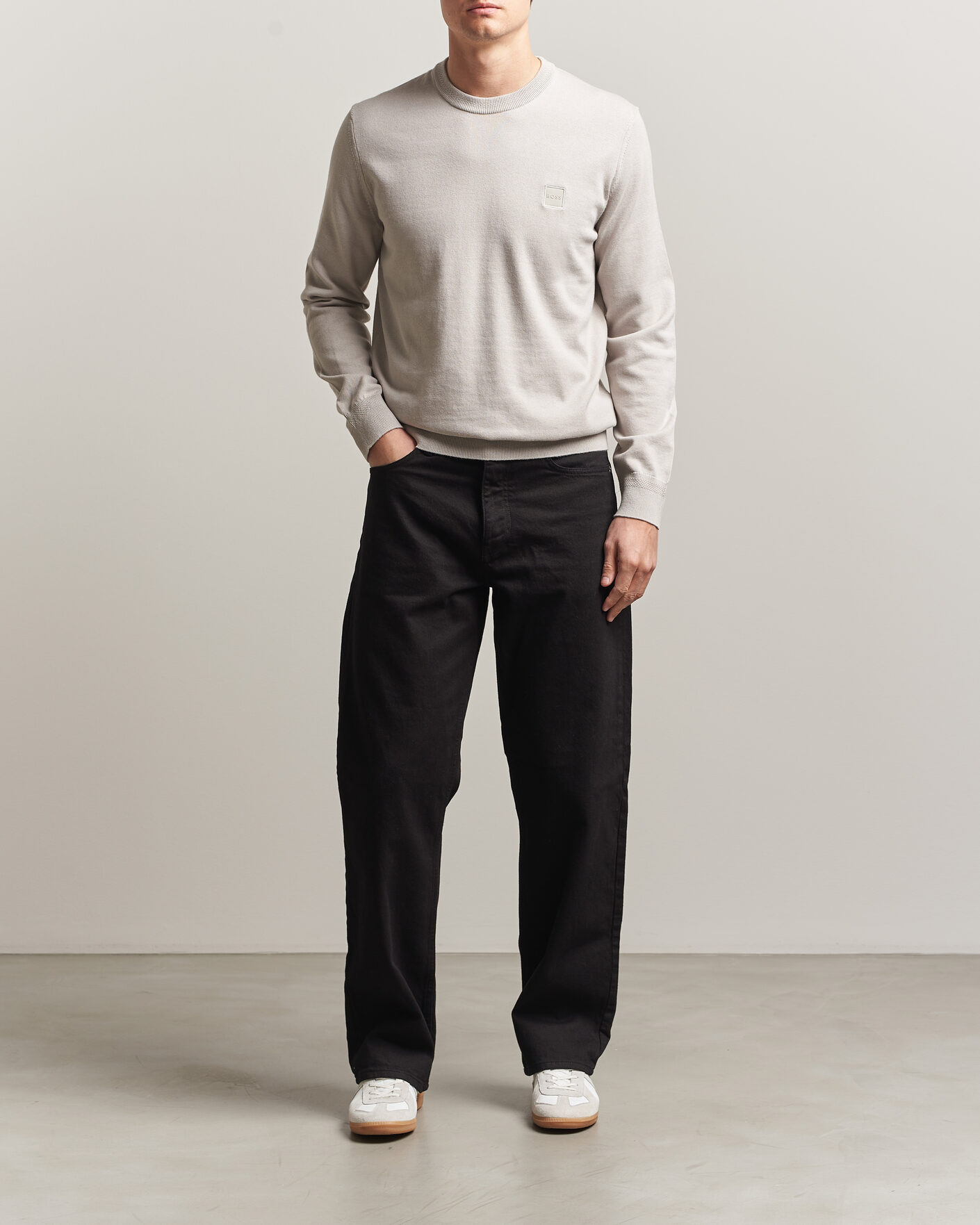 Herren | Pullover | BOSS ORANGE | Kanovano Knitted Sweater Beige