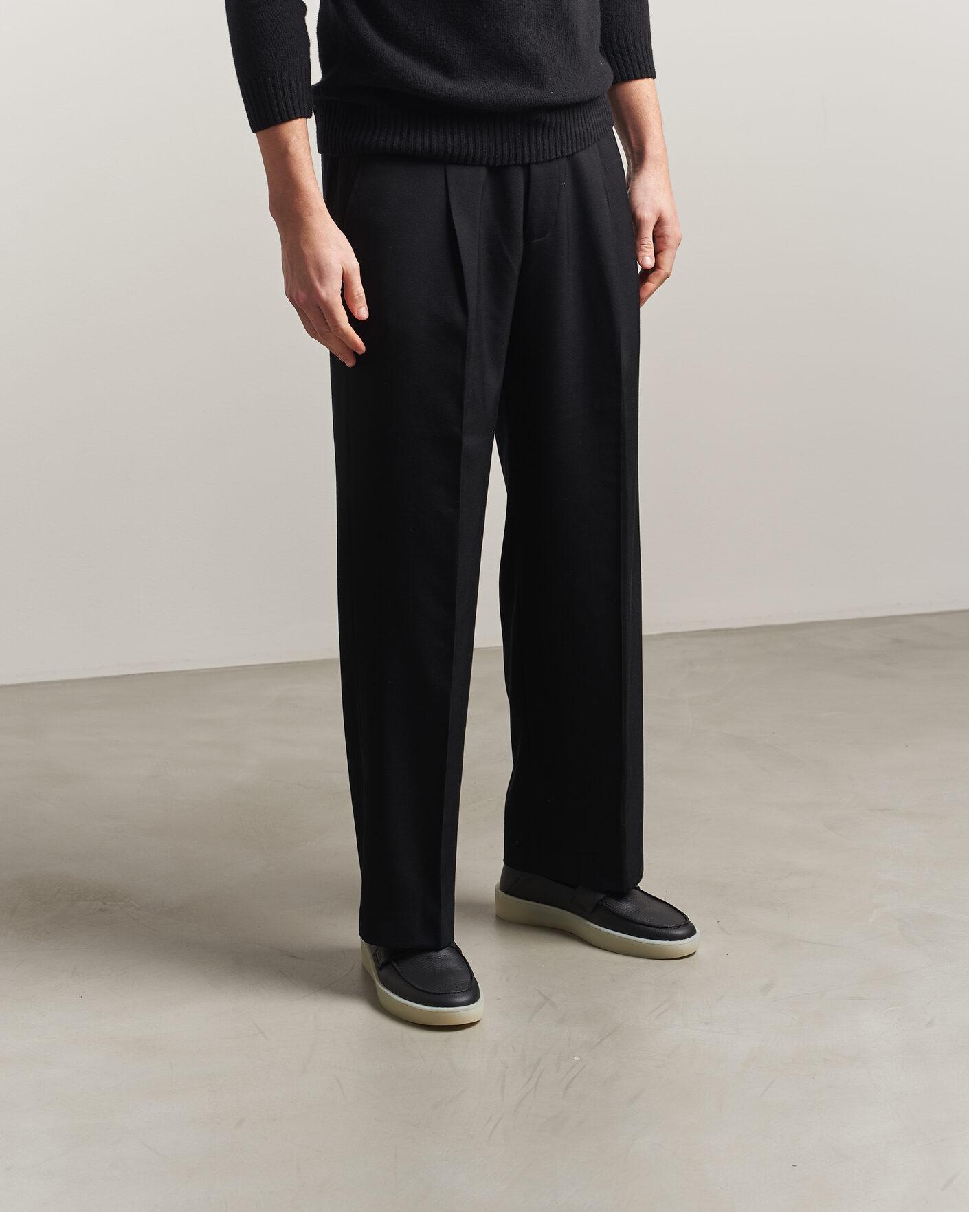 Herren | Loafer | BOSS BLACK | Randal Leather Loafer Black