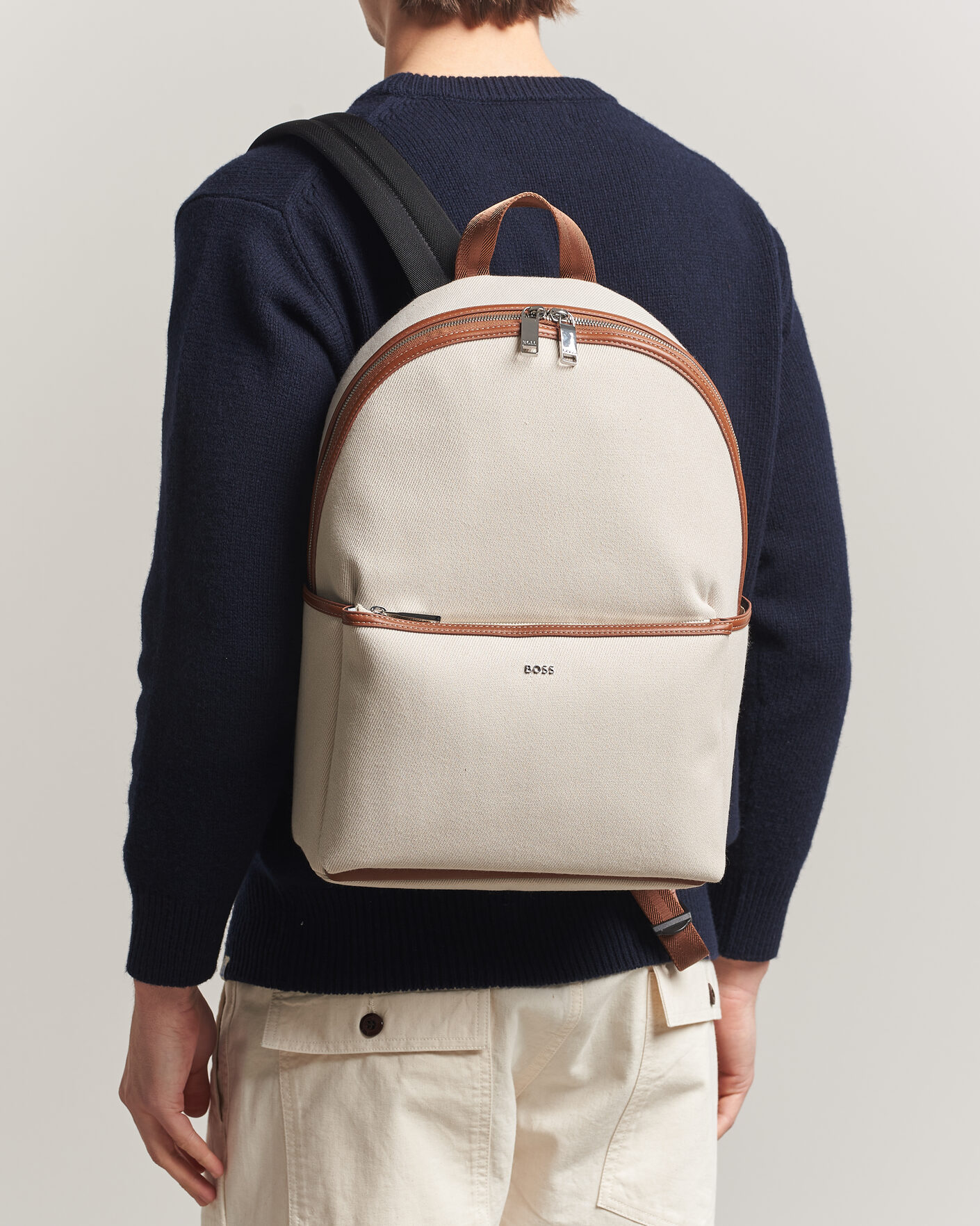 Herren | Taschen | BOSS BLACK | Dakkar Canvas Backpack Beige