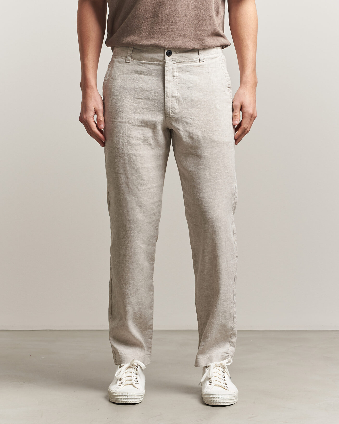 Herren | Hosen | BOSS ORANGE | Sanderson Linen Pants Open Grey