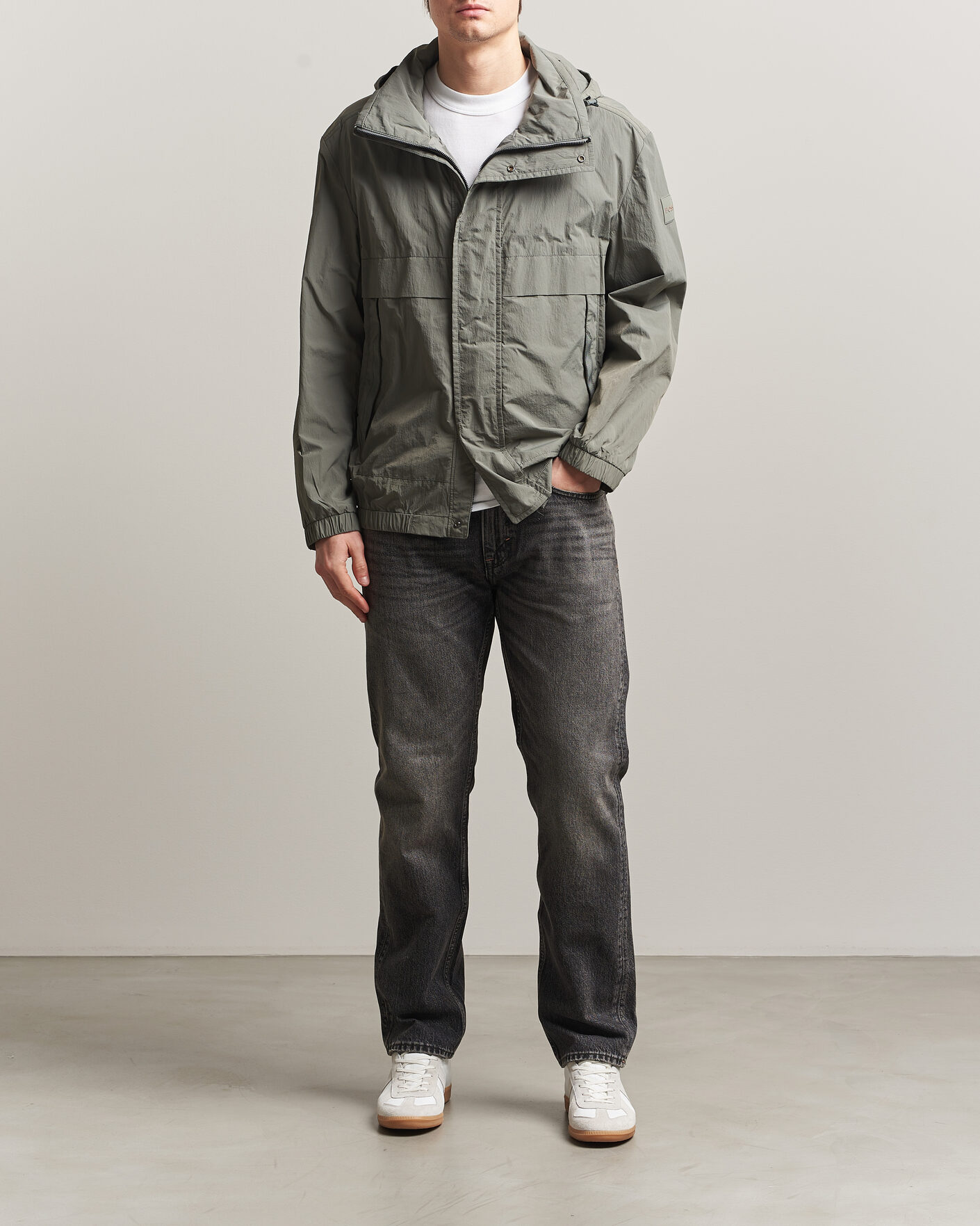 Herren | Jacken | BOSS ORANGE | Oberle Hooded Jacket Green