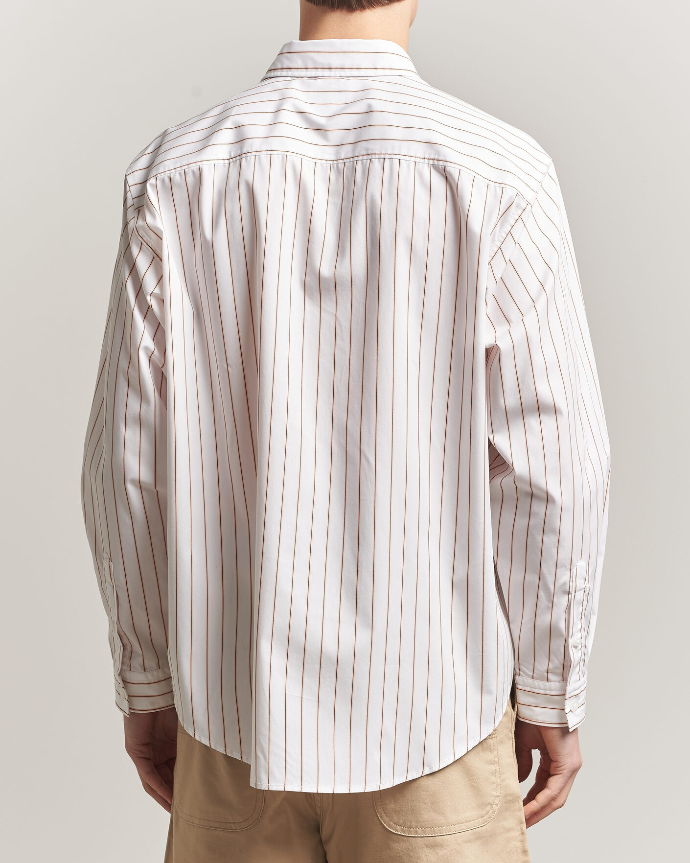 Herren | Hemden | HUGO | Ebalto Striped Cotton Shirt Light Orange