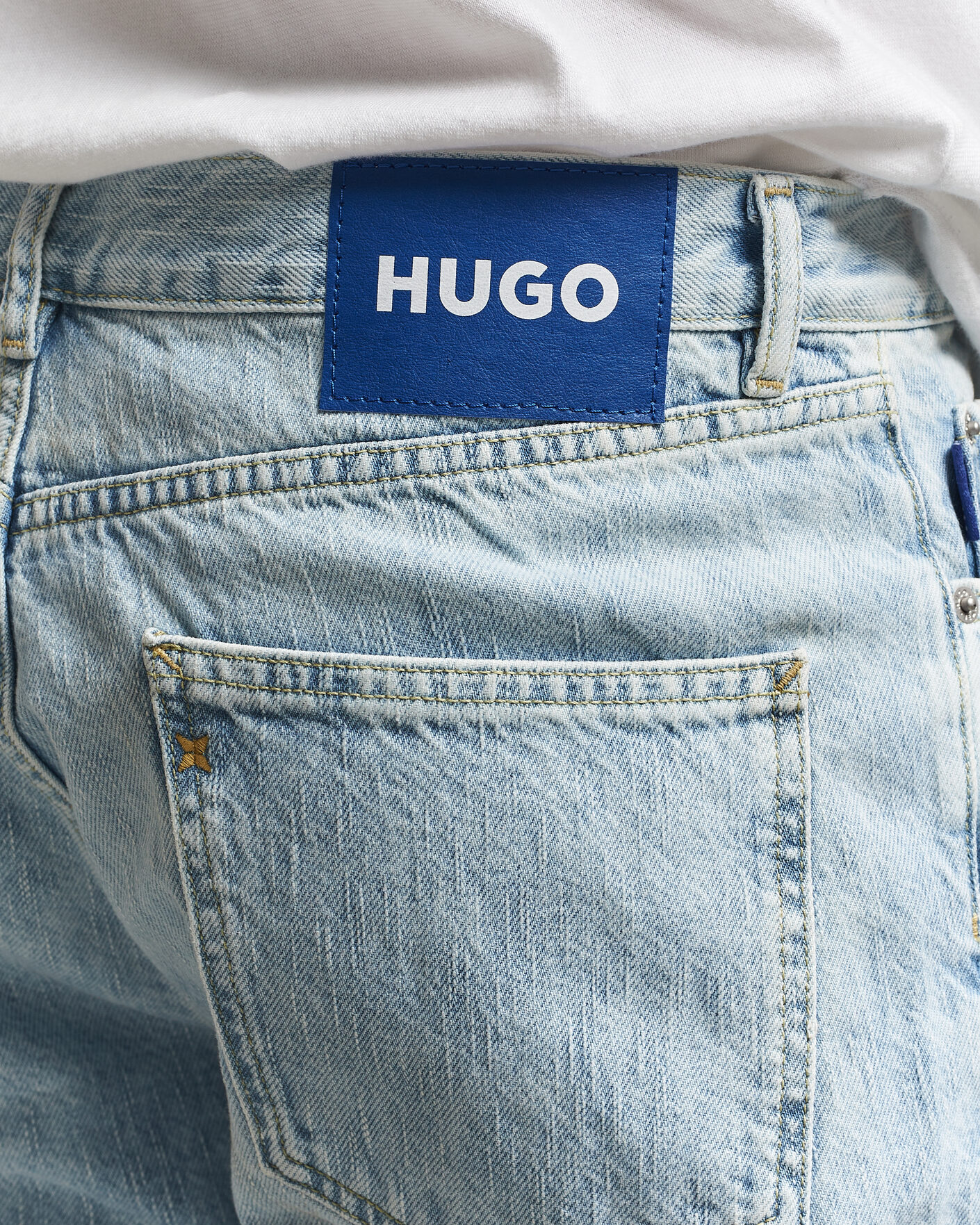 Herren | Jeans | HUGO | Jonah Straight Fit Jeans Light Blue