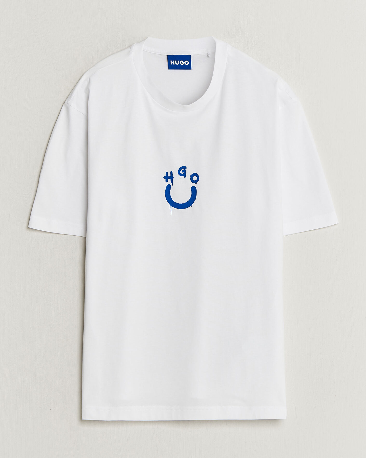 Herren | T-Shirts | HUGO | Norizom Printed Crew Neck T-Shirt White