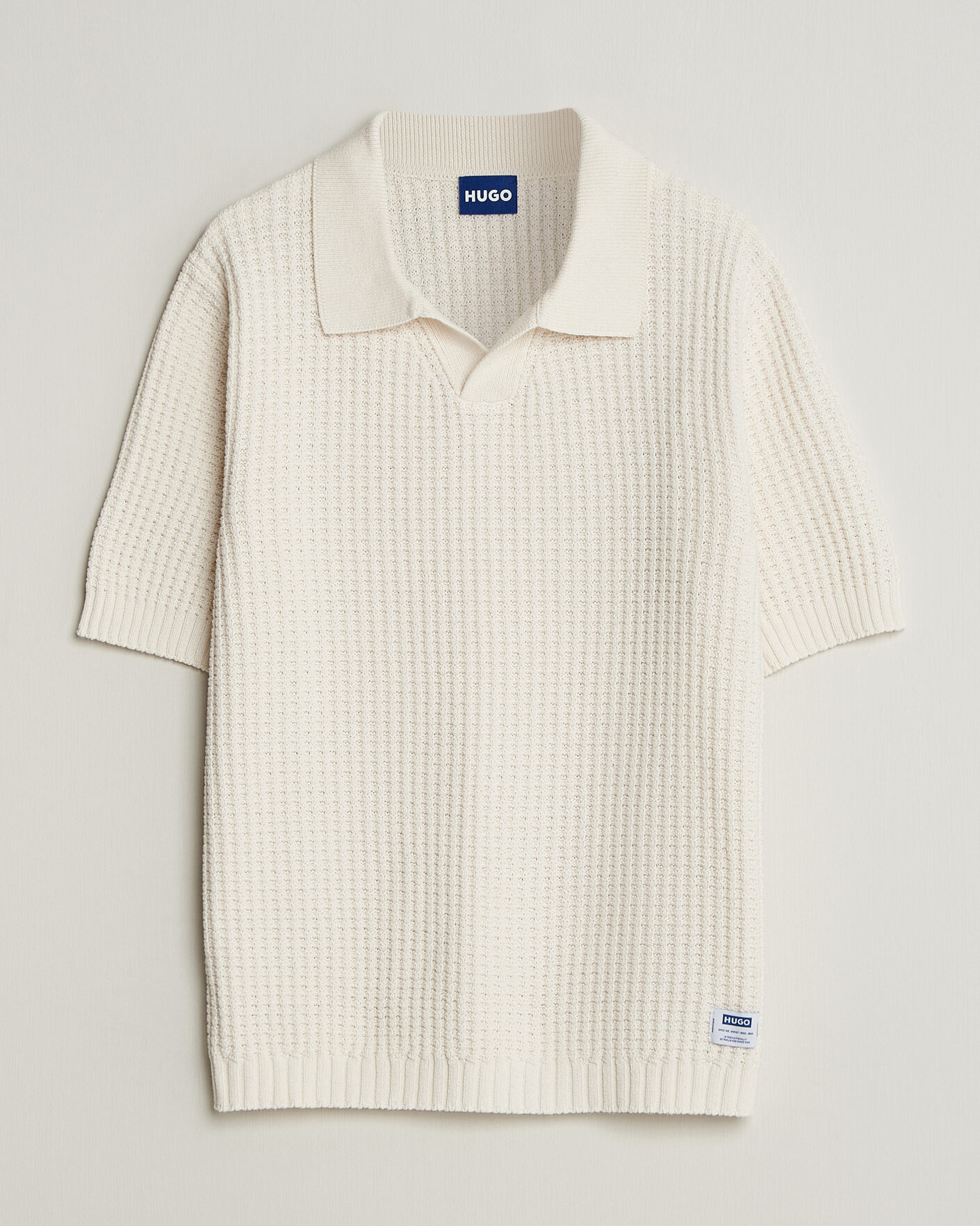 Herren | Poloshirts | HUGO | Spero Knitted Polo Open White