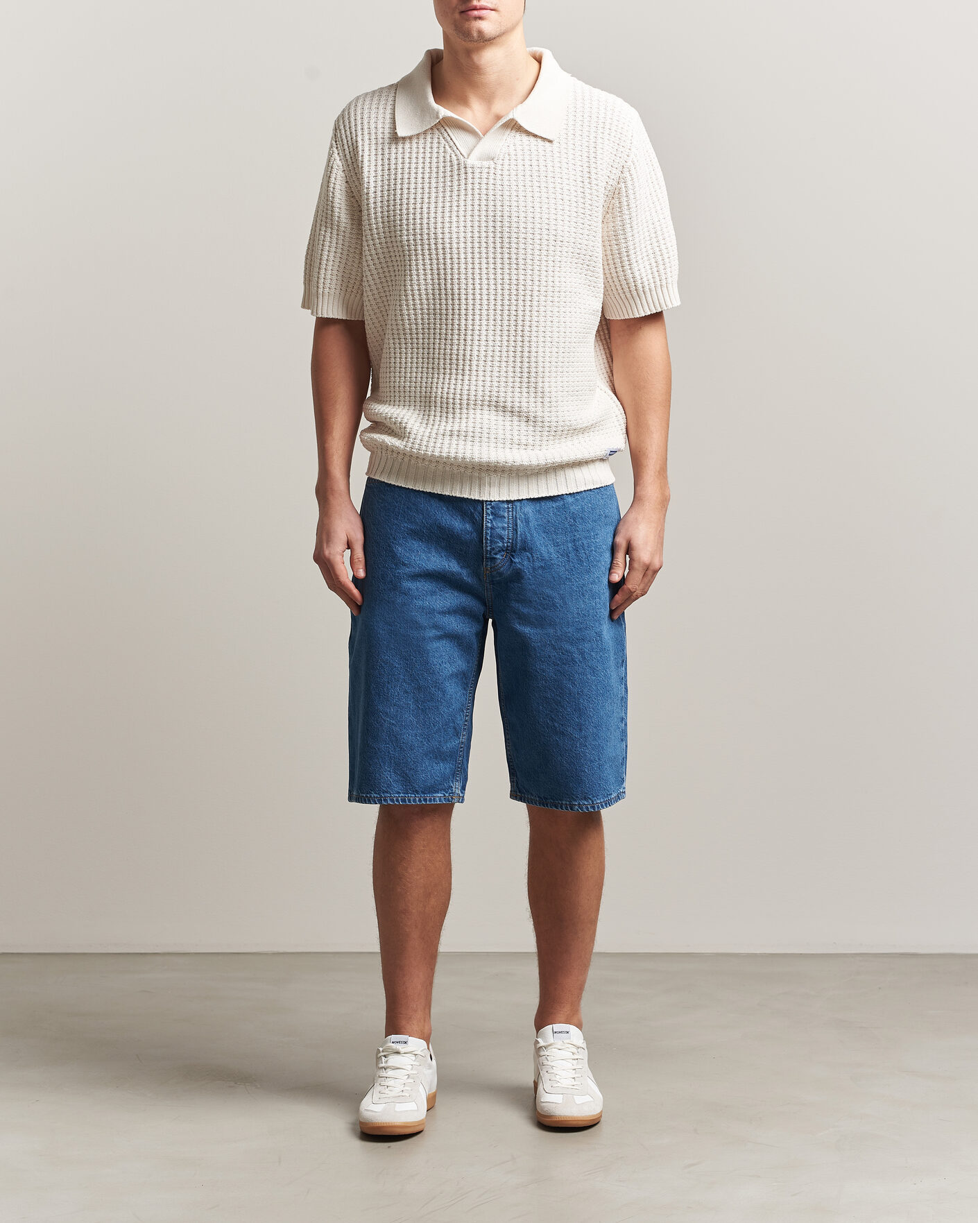 Herren | Poloshirts | HUGO | Spero Knitted Polo Open White