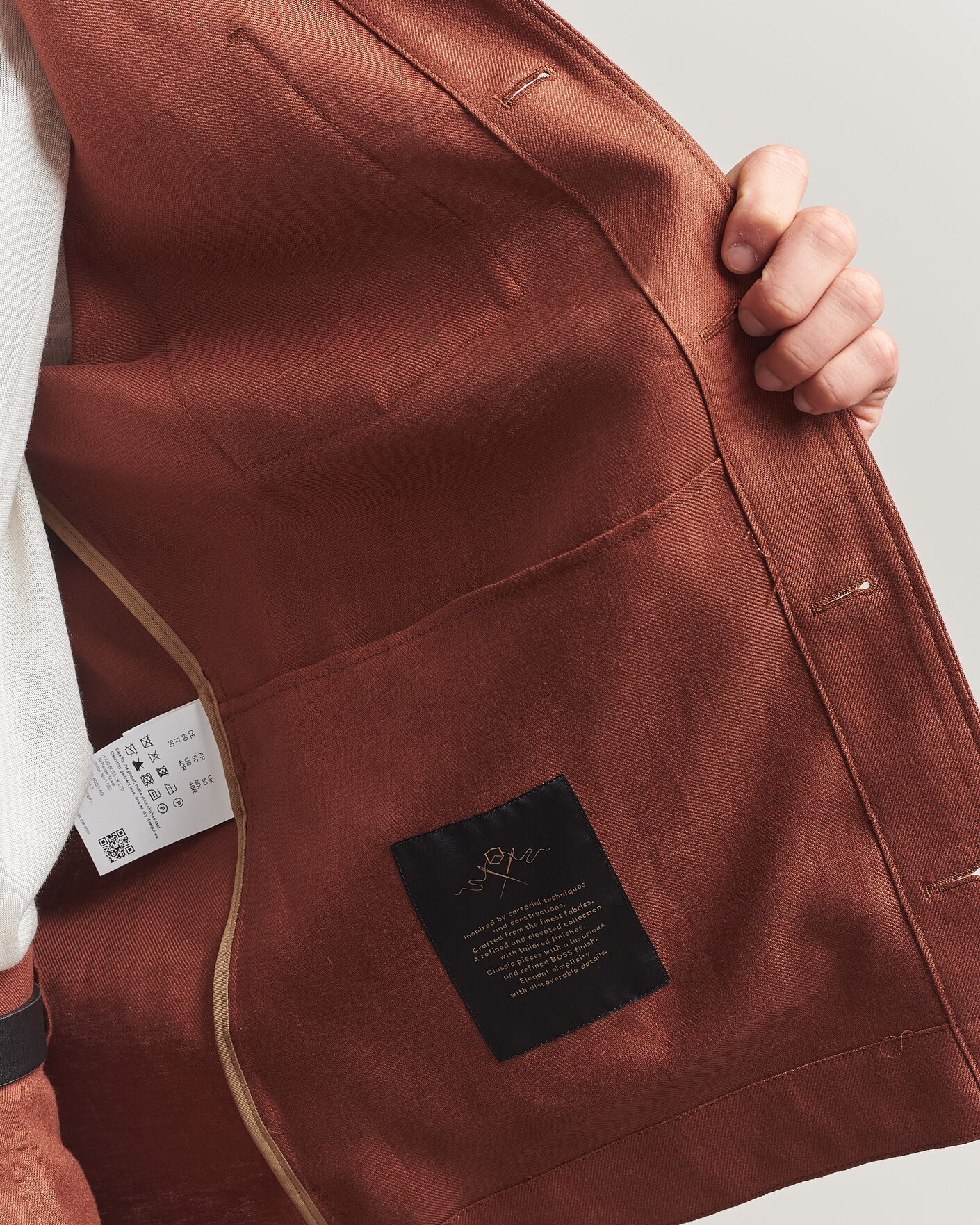 Herren | Hemden | BOSS CAMEL | Corvin Linen Overshirt Medium Brown