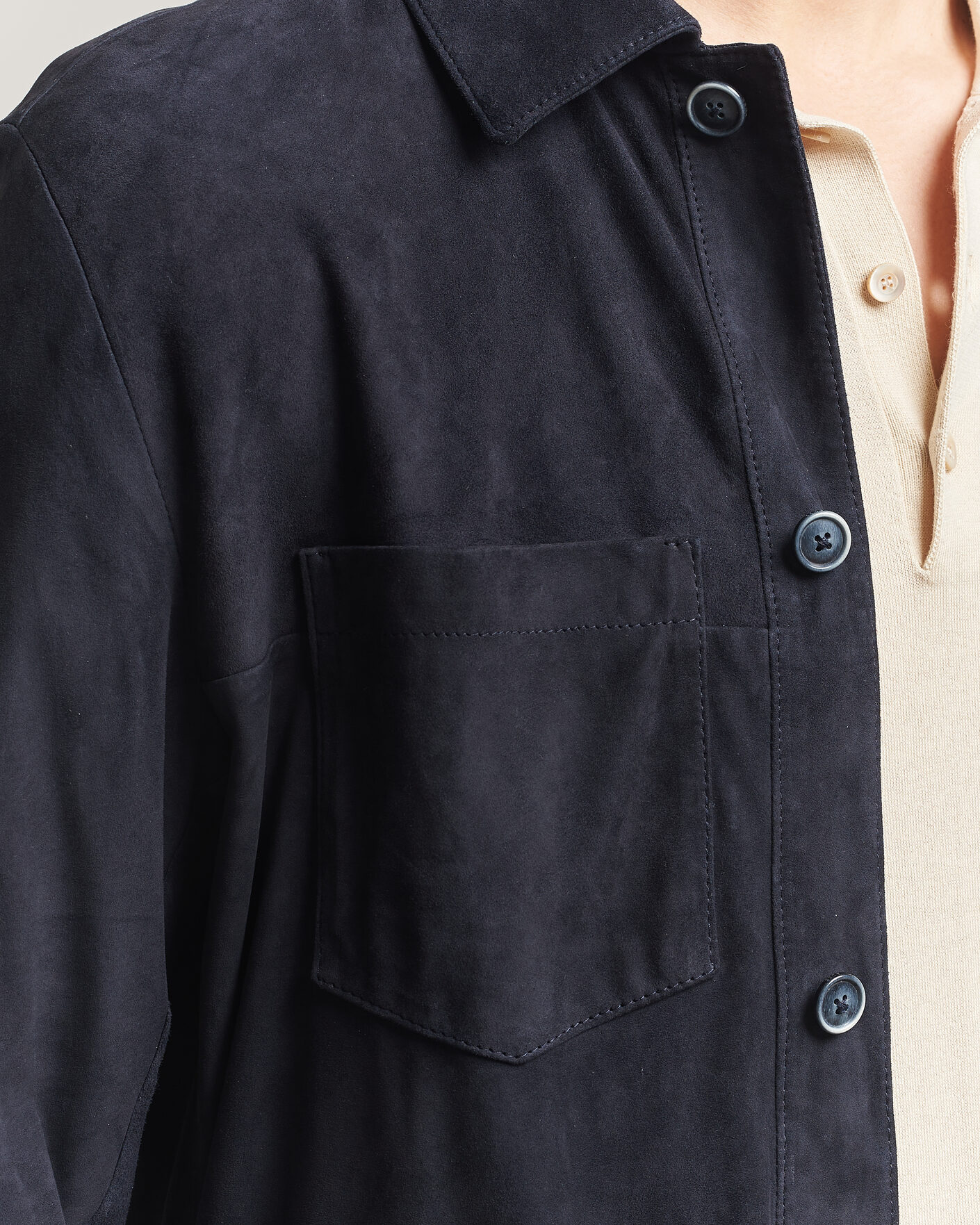 Herren | Jacken | BOSS CAMEL | Mando Suede Jacket Dark Blue