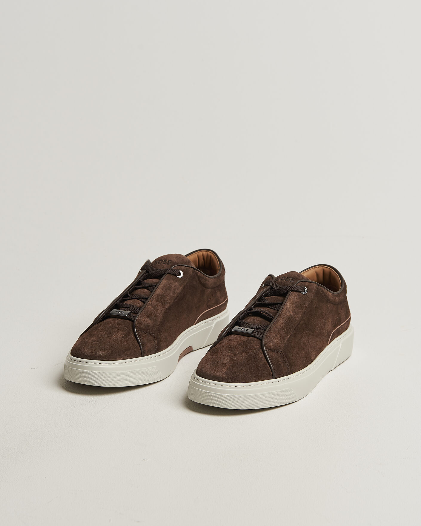 Herren | Sneaker | BOSS CAMEL | Gary Suede Sneaker Dark Brown