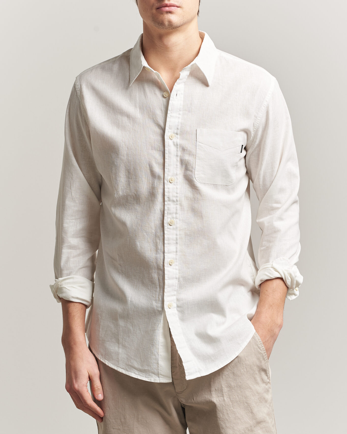 Herren | Hemden | Dockers | Slim Linen/Cotton Shirt Undyed