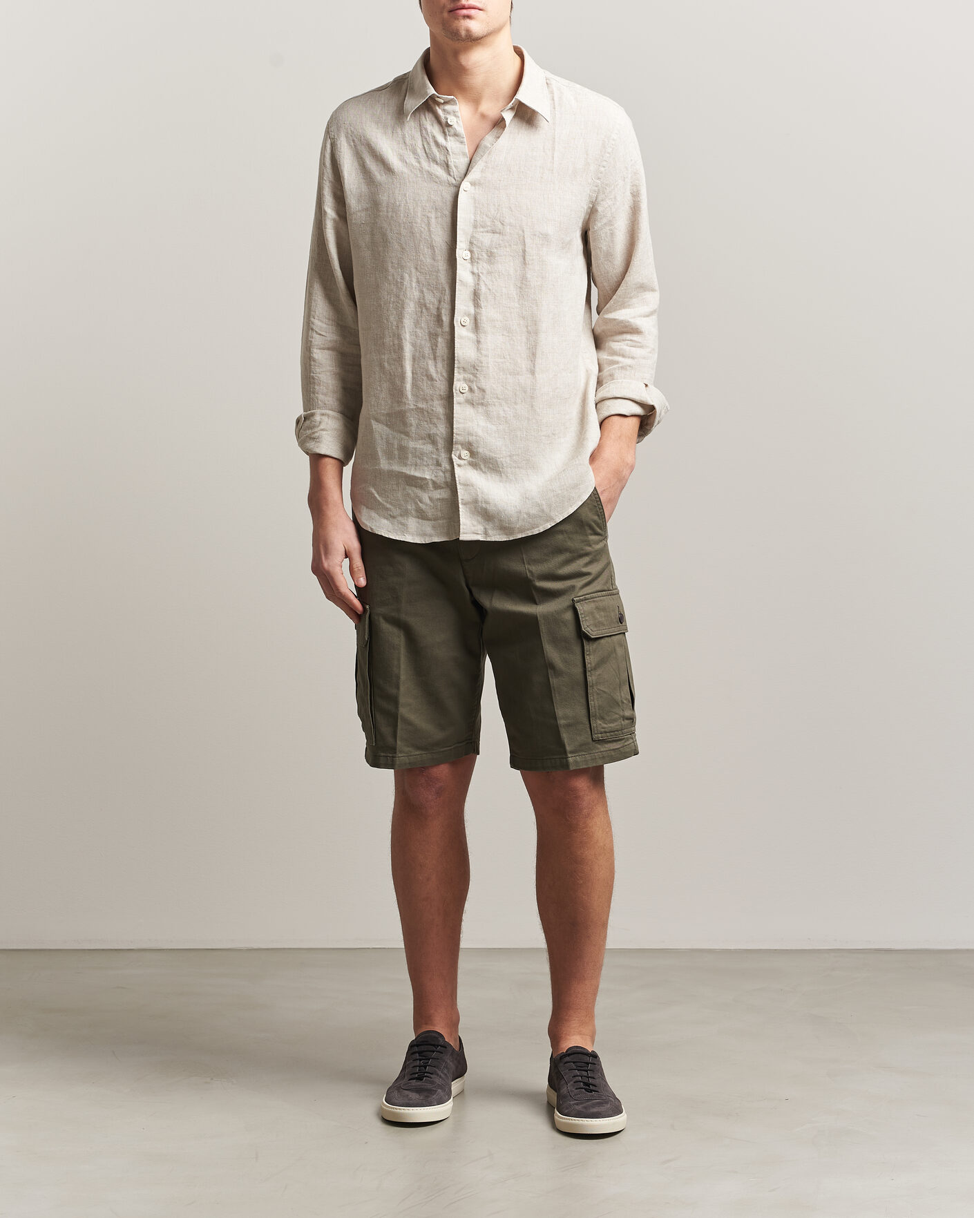 Herren | Shorts | Dockers | Straight Cargo Shorts Earth Moss