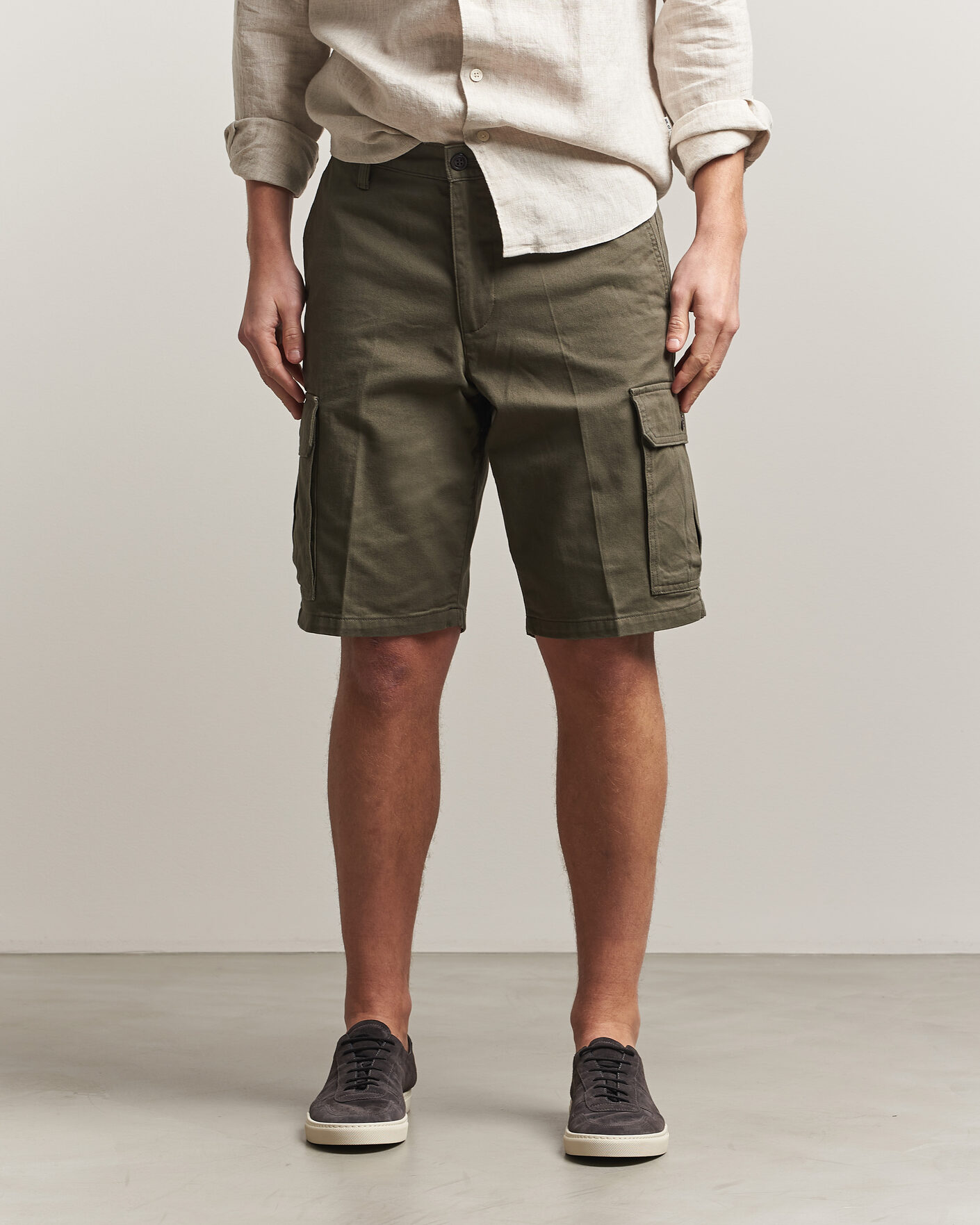 Herren | Shorts | Dockers | Straight Cargo Shorts Earth Moss