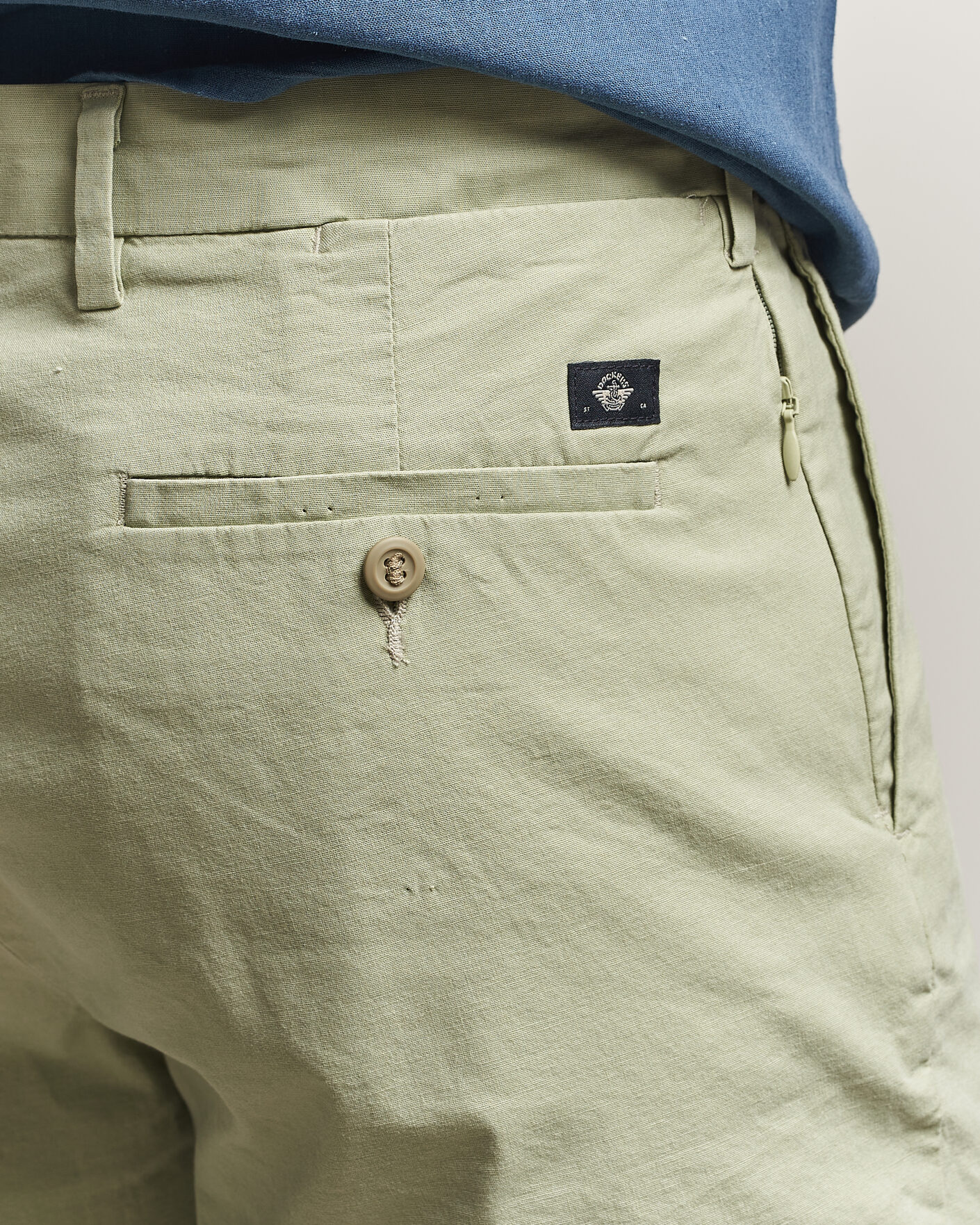 Herren | Shorts | Dockers | Slim Cotton/Linen Shorts Tea