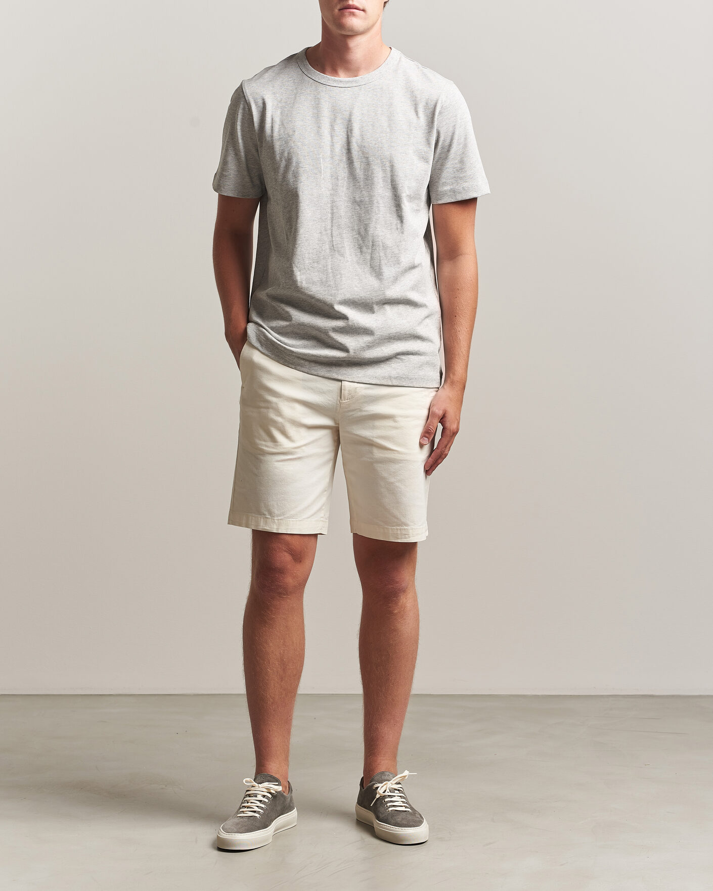Herren | Shorts | Dockers | Slim Cotton/Linen Shorts Buttercream