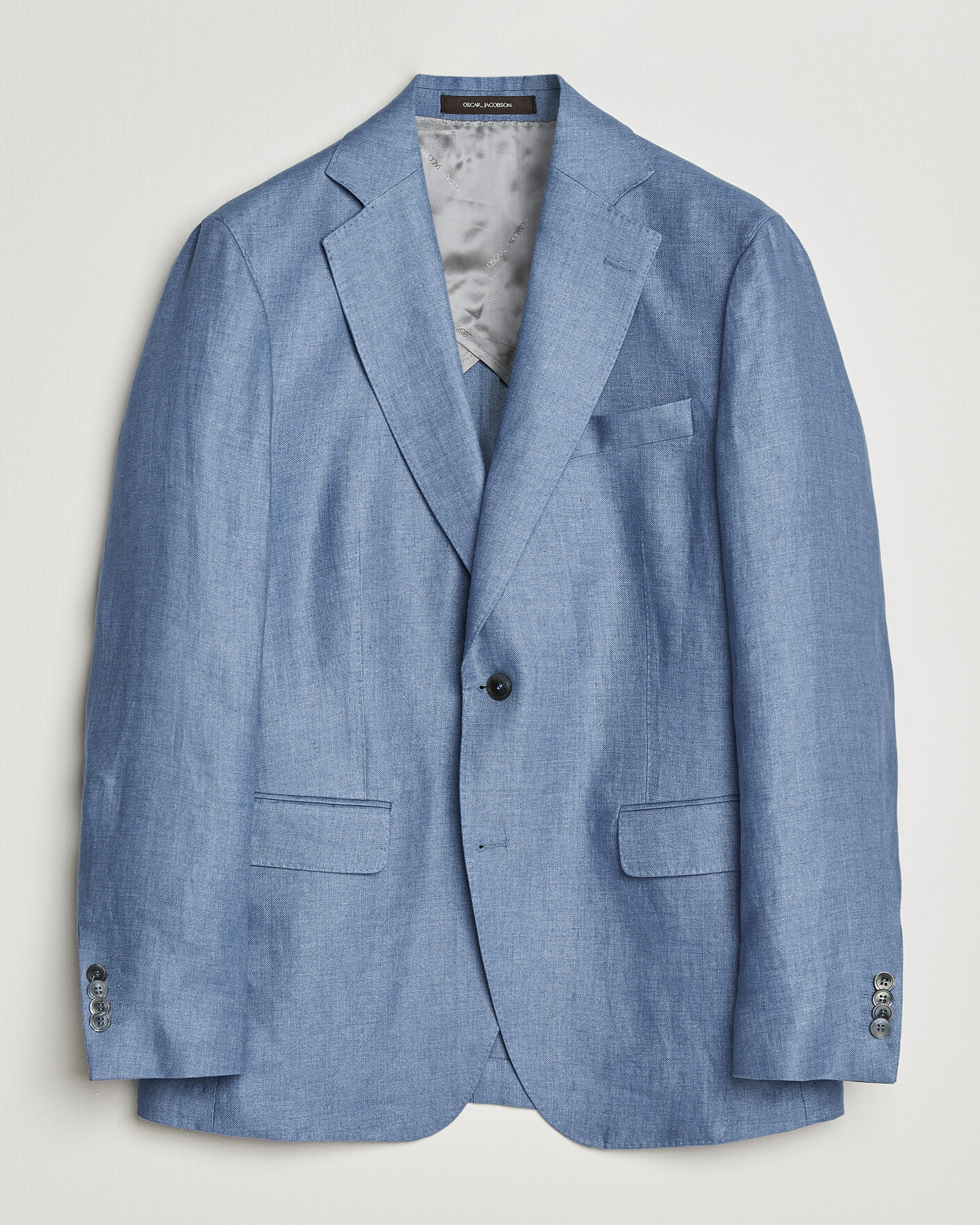 Herren | Sakkos | Oscar Jacobson | Ferry Soft Linen Blazer Light Blue