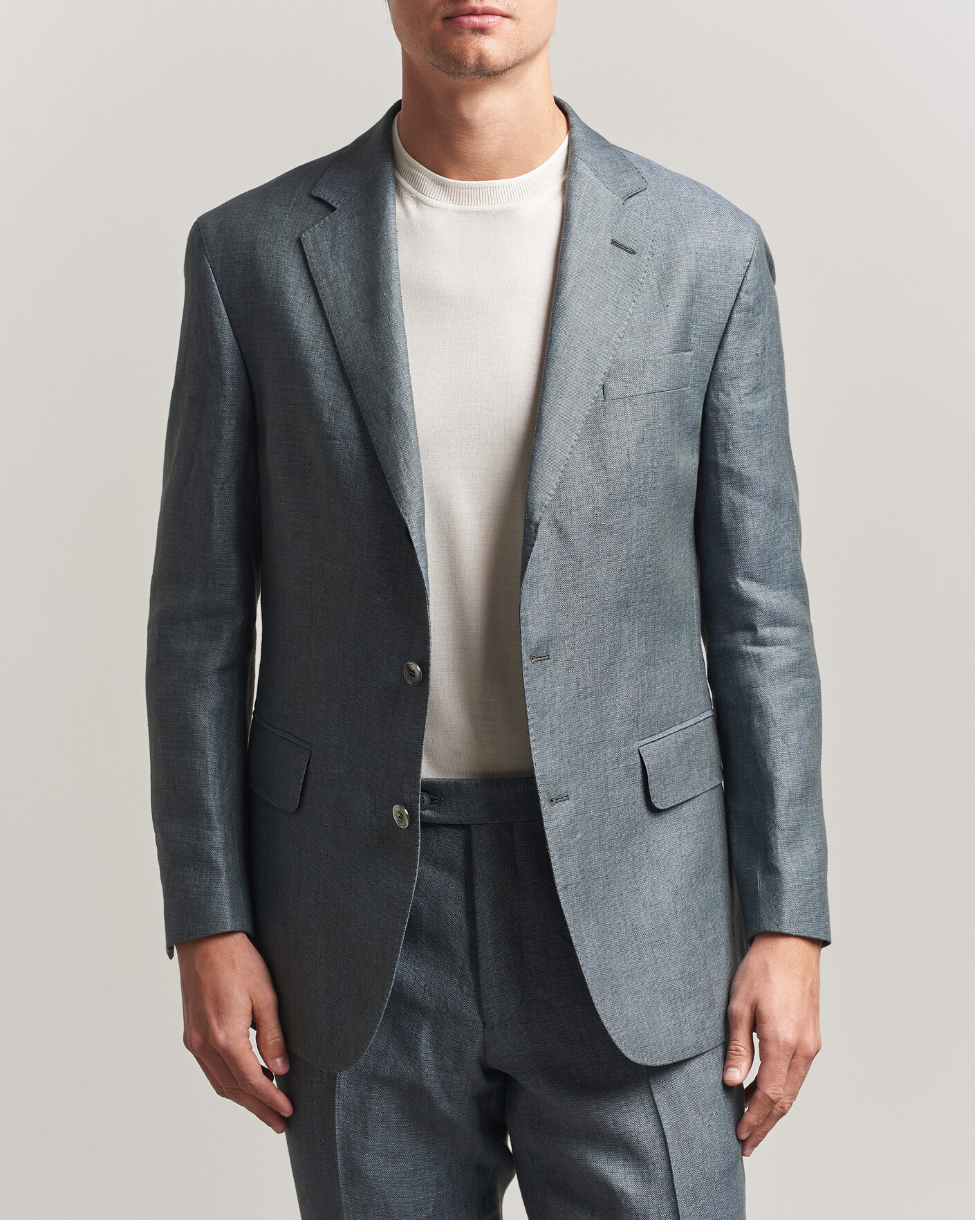 Herren | Sakkos | Oscar Jacobson | Robert Linen Blazer Olive