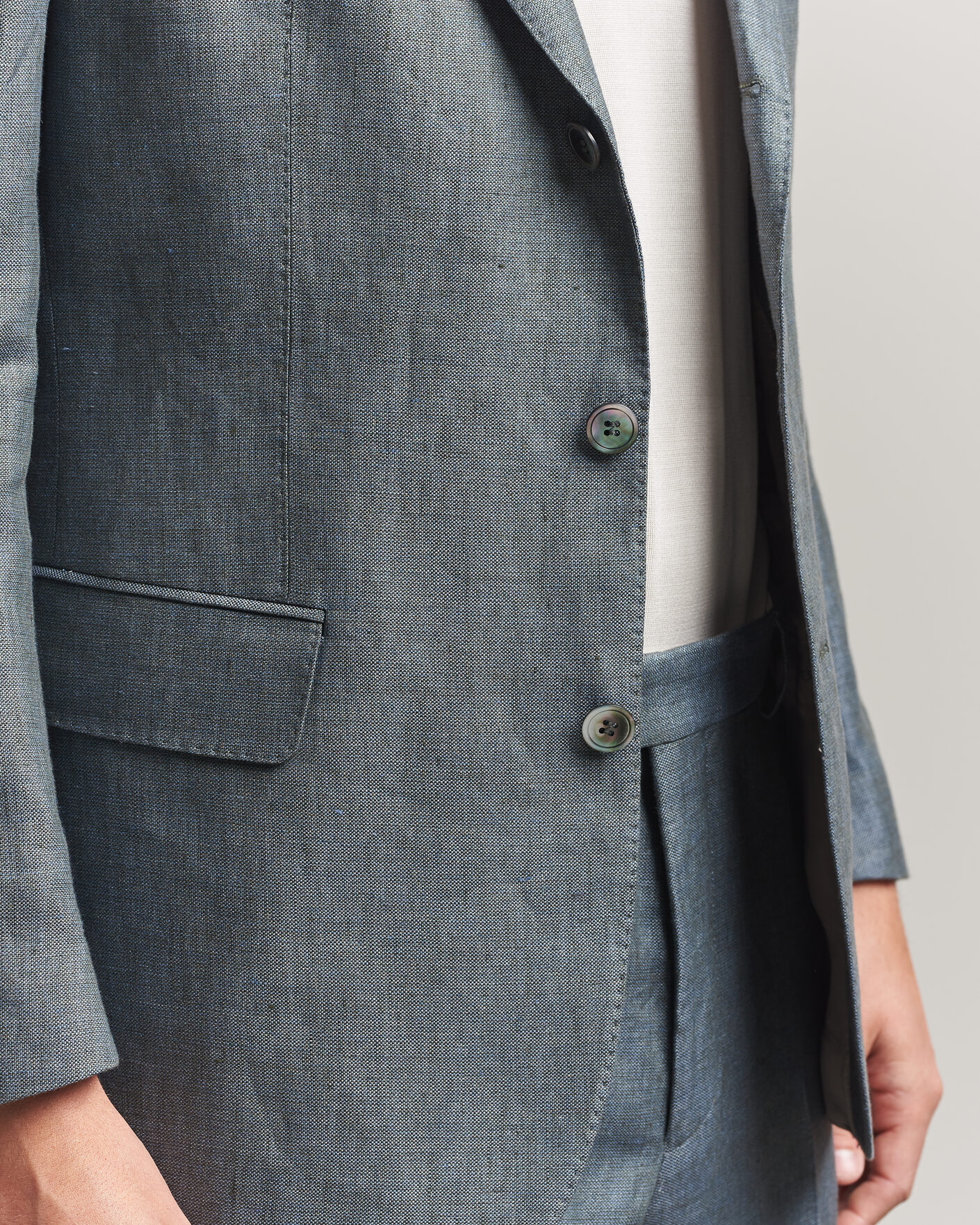 Herren | Sakkos | Oscar Jacobson | Robert Linen Blazer Olive