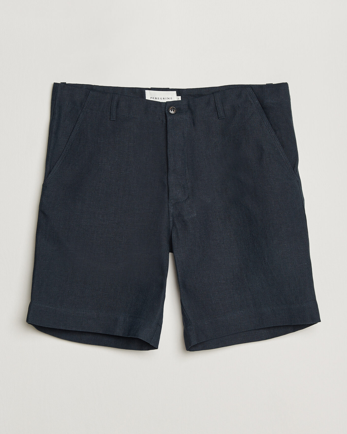 Herren | Shorts | Peregrine | Windsor Linen Shorts Navy Stripe